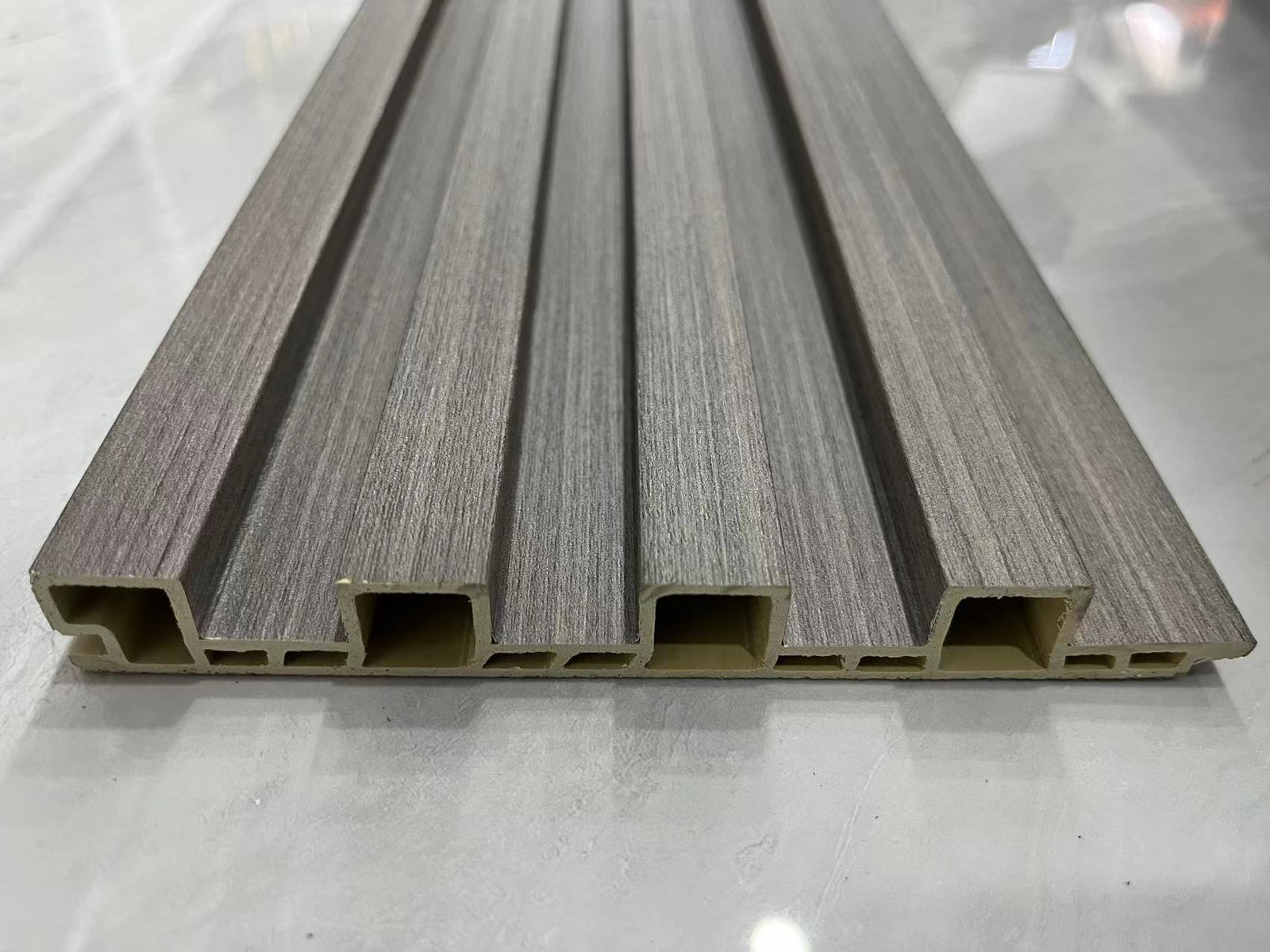 Décor Slat Wall Panels in Wood Look finish-PWC Plastic Waterproof