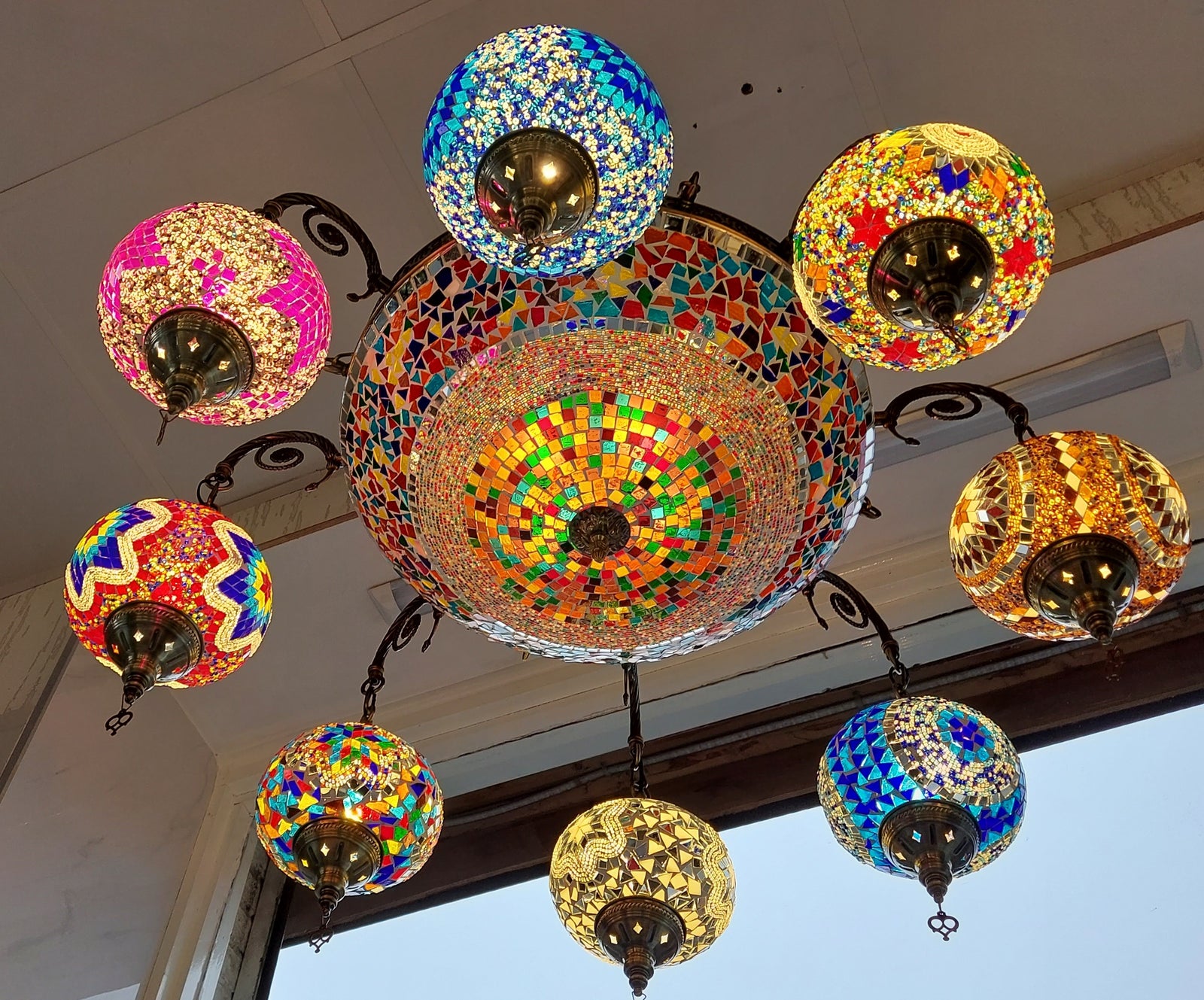 Hanging Small Globes Pendant Turkish Pendant Light