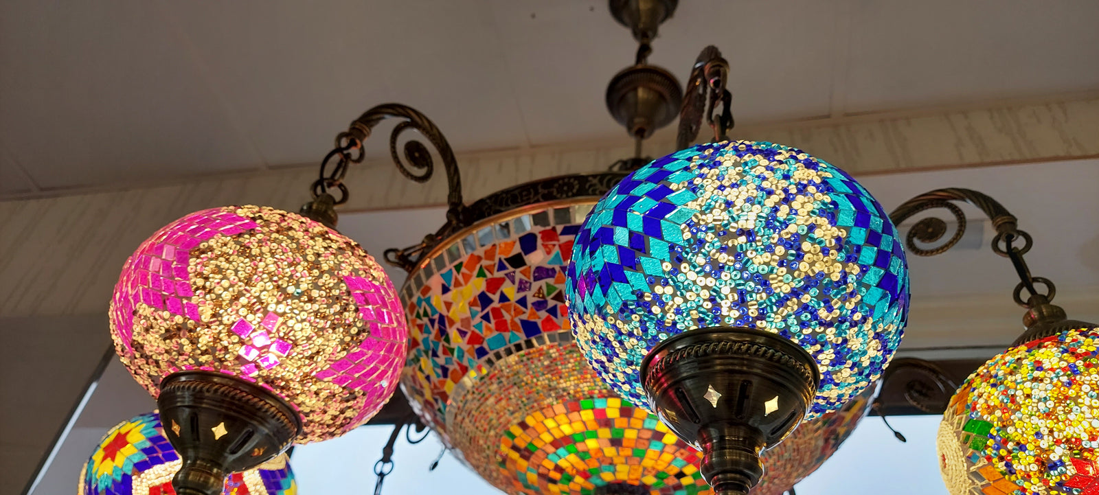 Hanging Small Globes Pendant Turkish Pendant Light