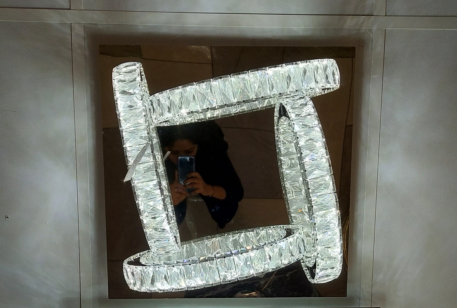 Luxury Crystal Spiral LED Ceiling Light – Modern Chrome Chandelier - 02 Sizes