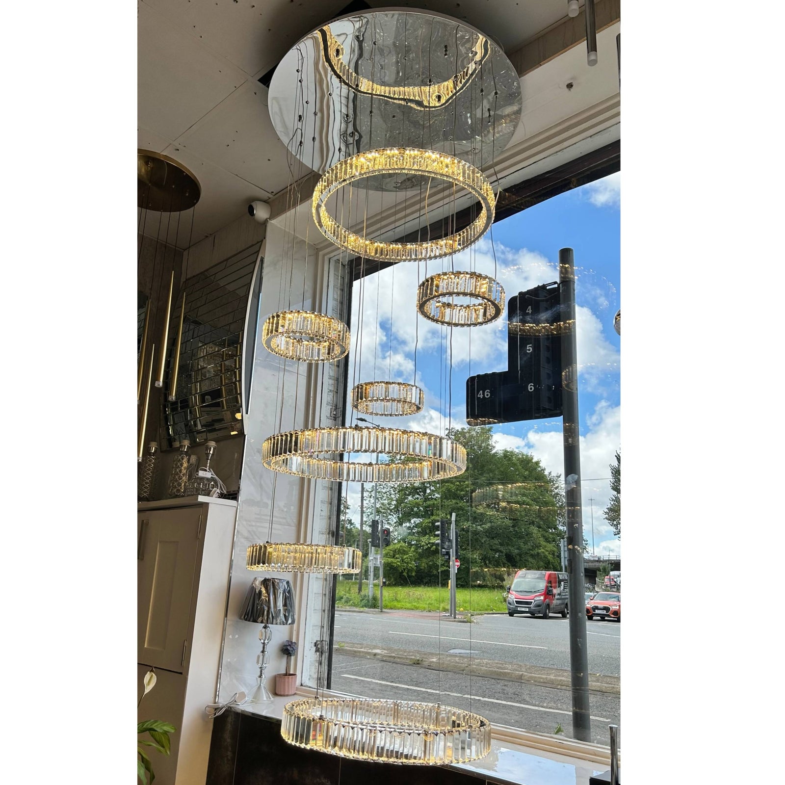 Modern Big Multi Layer Crystal Rings LED Ceiling Light/Chandelier-20014-1000