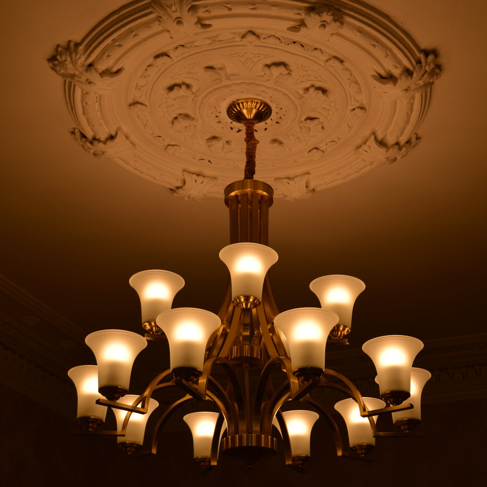 Gold Traditional 8arms Chandelier-adjustable Height-PL6017-8arms-Gold