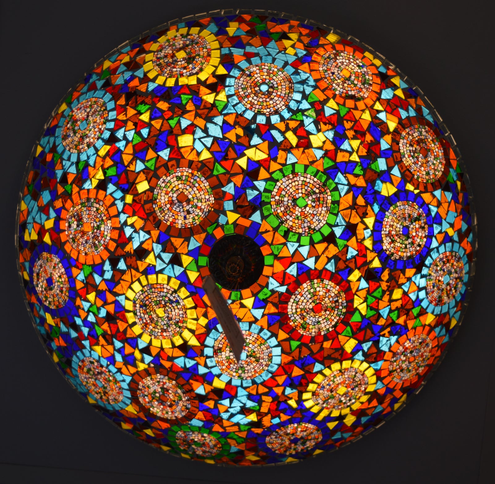 Luxury Turkish Mosaic Glass Ceiling Light Multicolour Handcrafted Mount Light