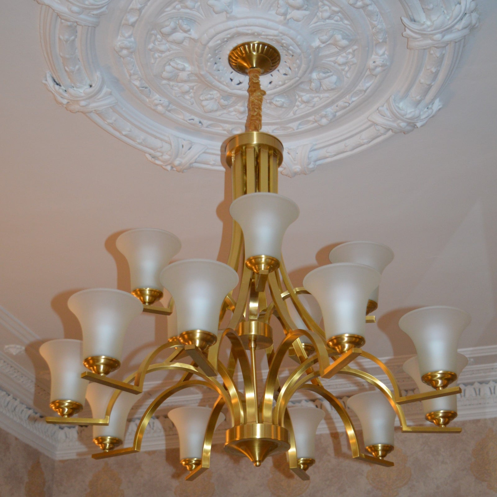 Gold Traditional 8arms Chandelier-adjustable Height-PL6017-8arms-Gold
