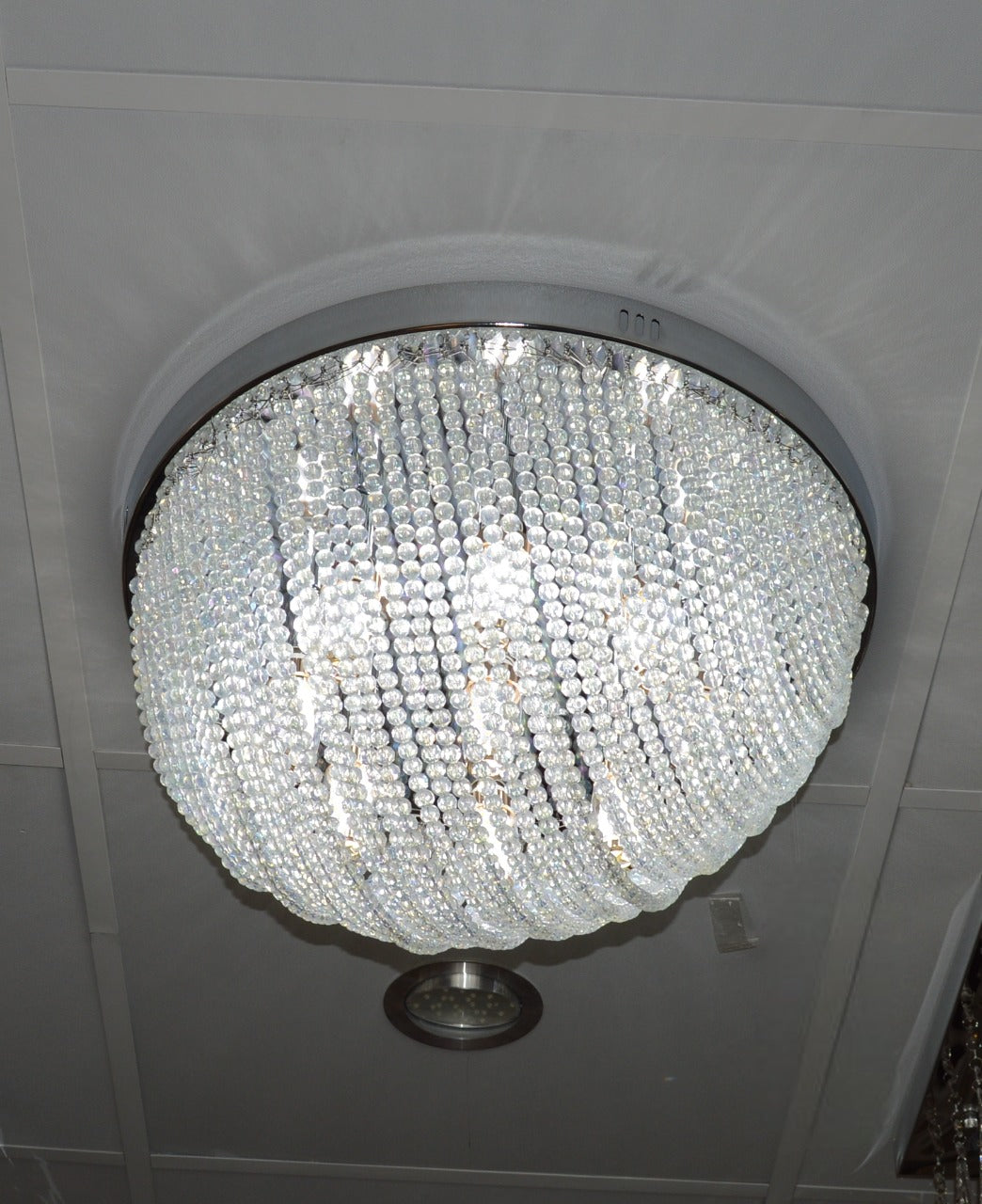 Luxury Crystal LED Flush Ceiling Light – Modern Chandelier - 03 Colour Changing