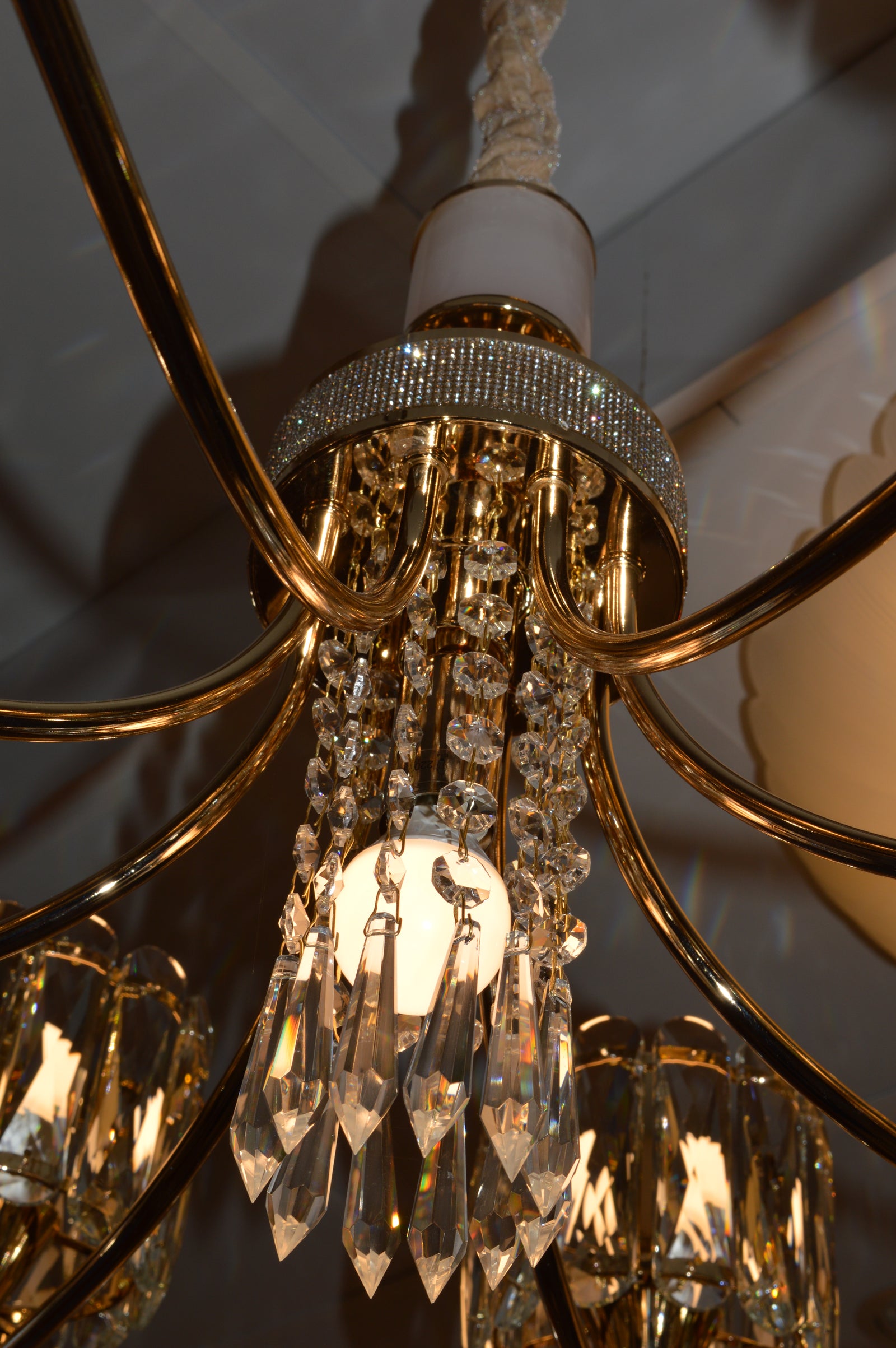 Luxury Modern Crystal Chandelier Pendant Ceiling Light Gold Lighting Fixture Home Decor