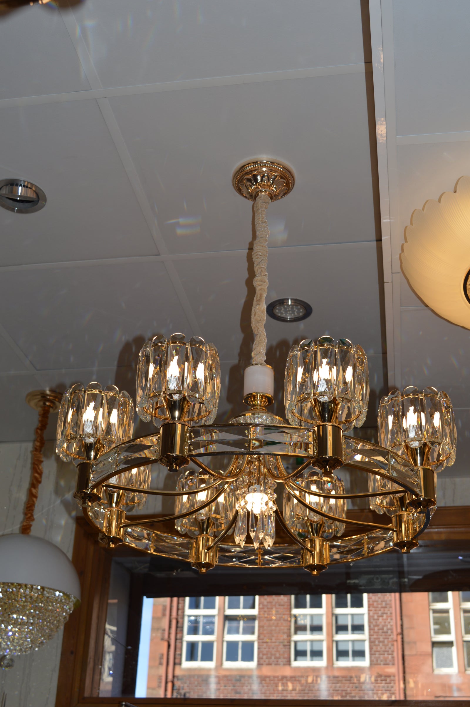Luxury Modern Crystal Chandelier Pendant Ceiling Light Gold Lighting Fixture Home Decor