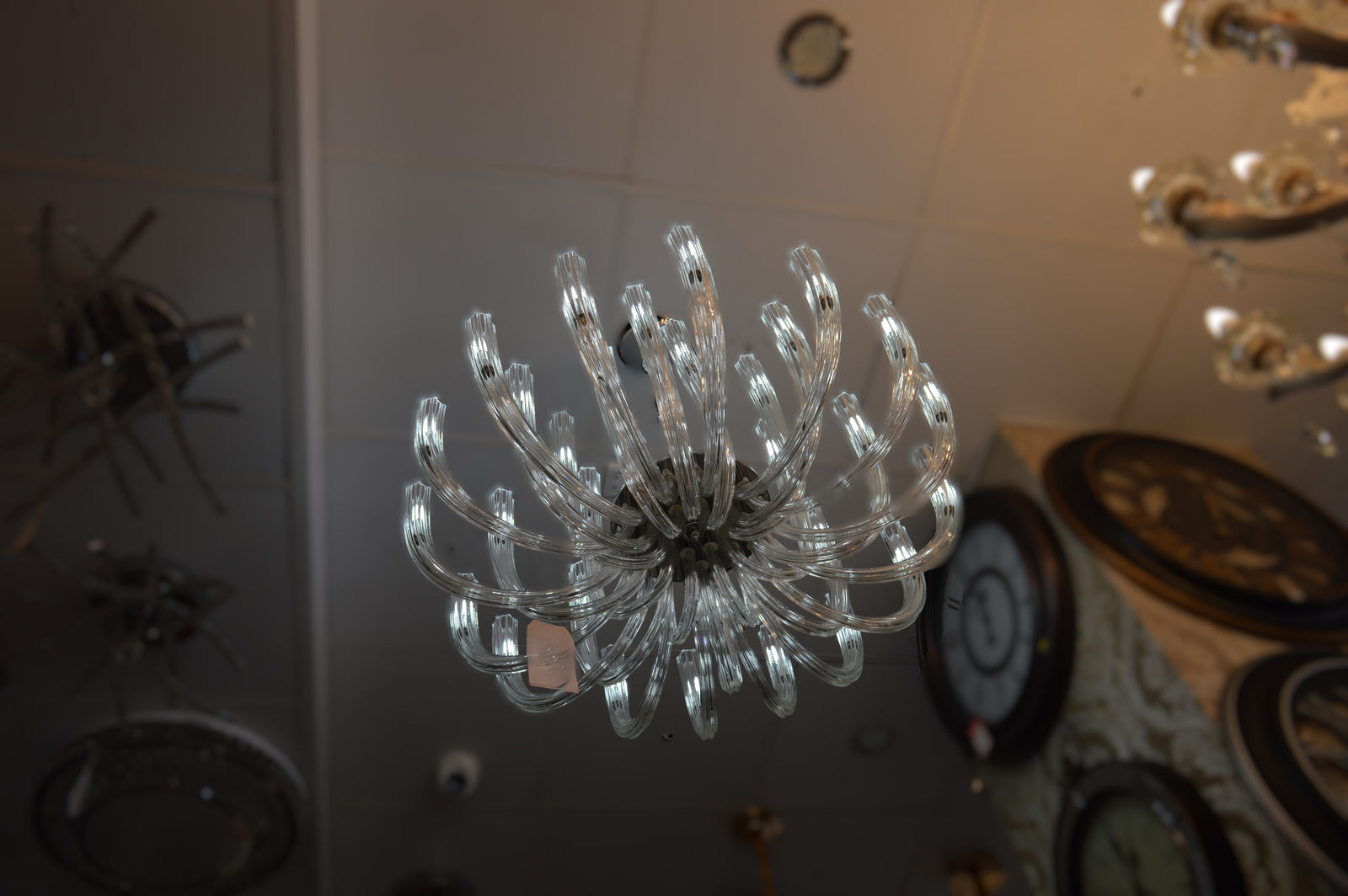 Modern Crystal Glass Bulb Chandelier Ceiling Light – Luxury Glass Arms Pendand