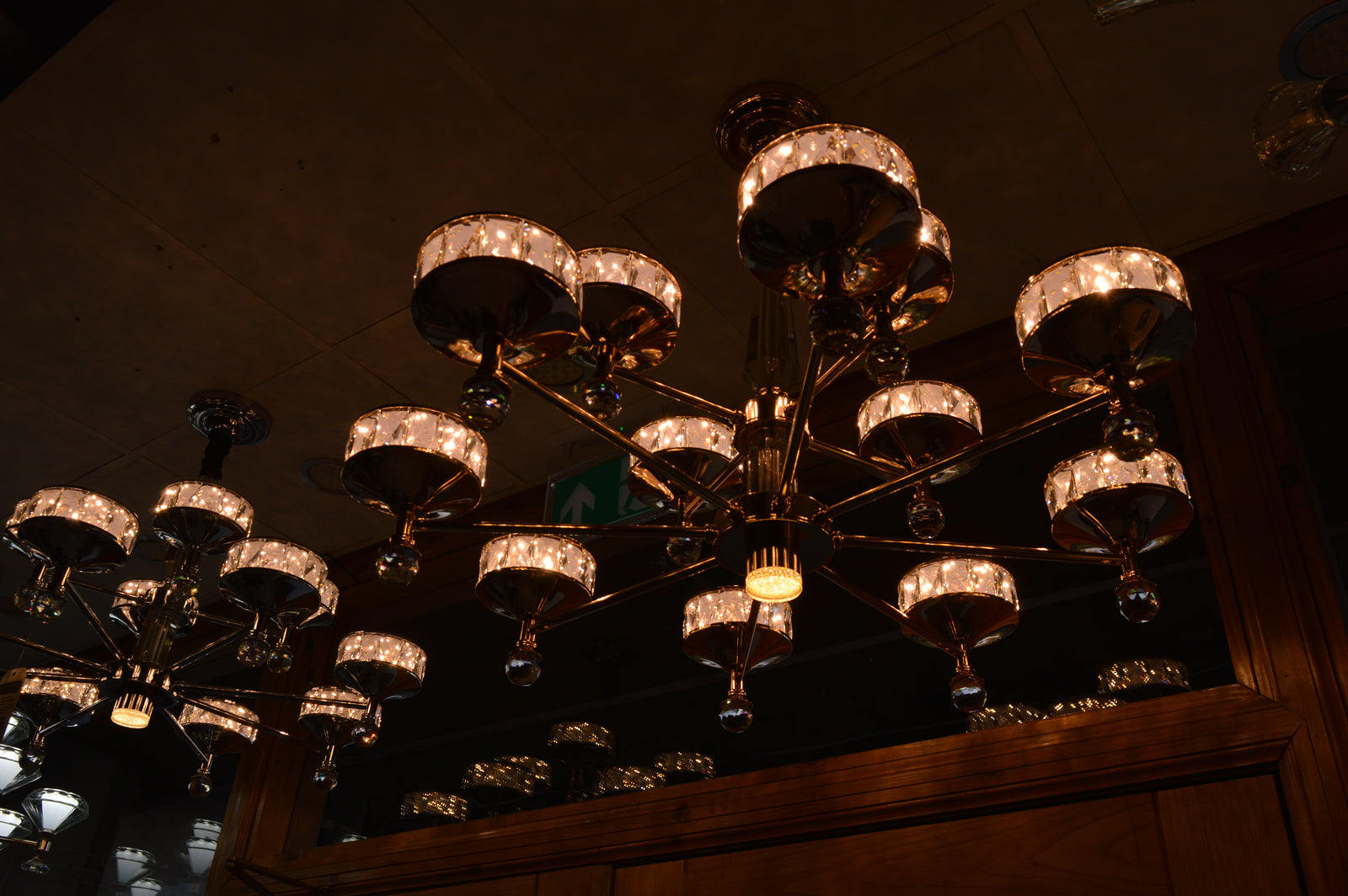 Modern Crystal LED Chandelier Chrome Ceiling Pendant – Luxury Lighting