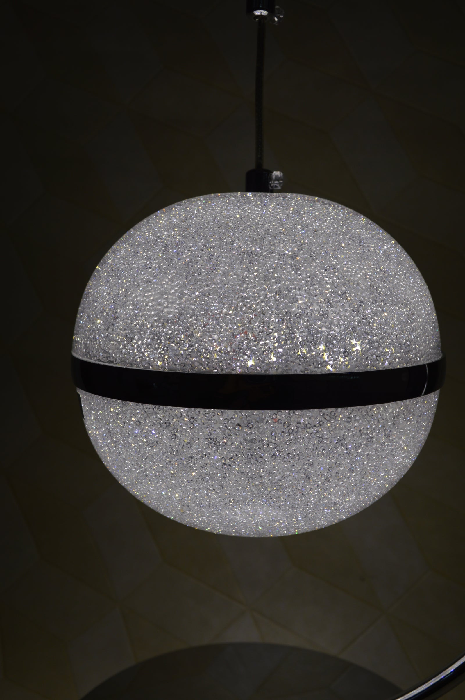 Luxury Gold Circular Crystal LED Table Lamp Modern Ring Bedside Floor Lamp Home
