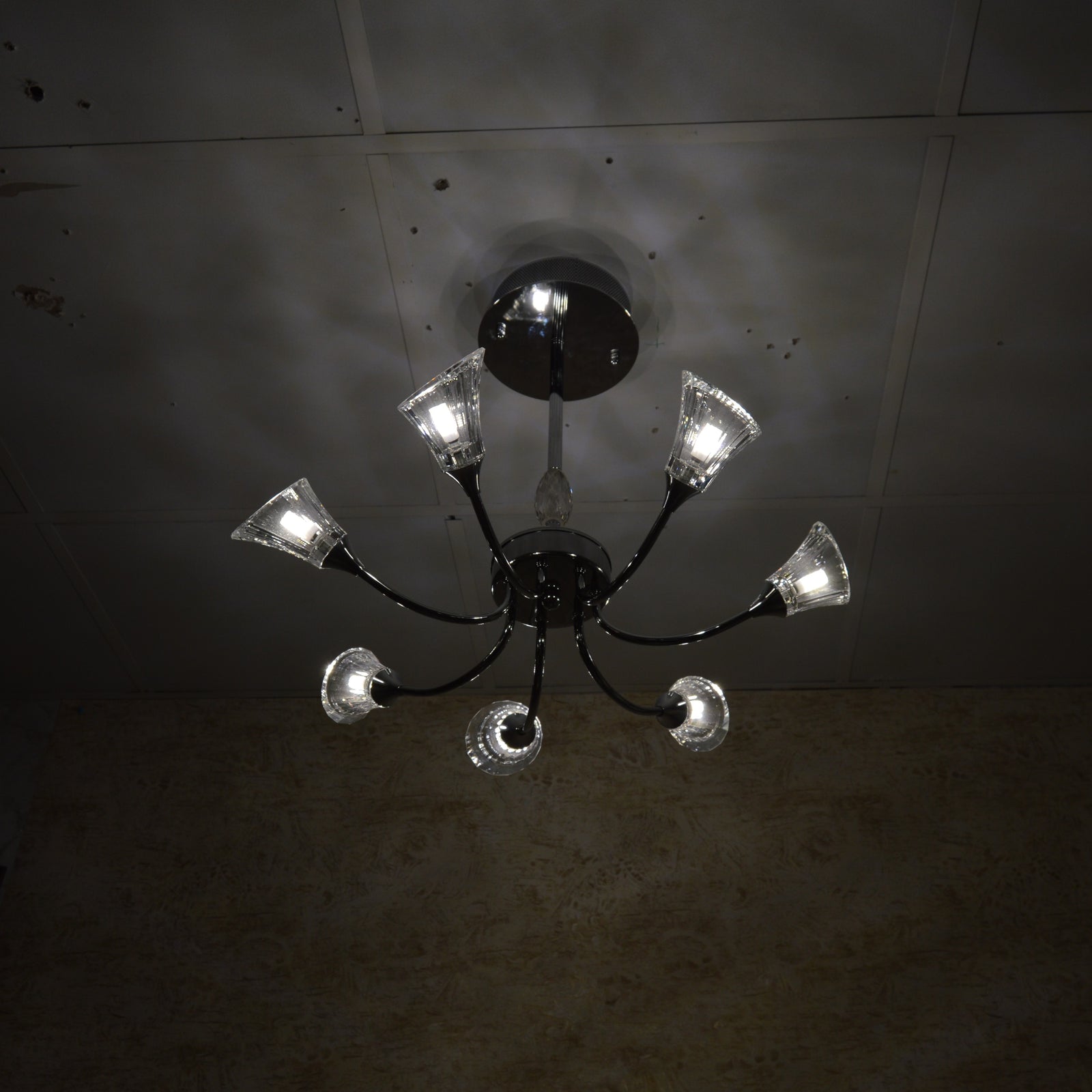 Luxury Crystal Glass Ceiling Chandelier – Modern LED Pendant 02 Colour 02 Size