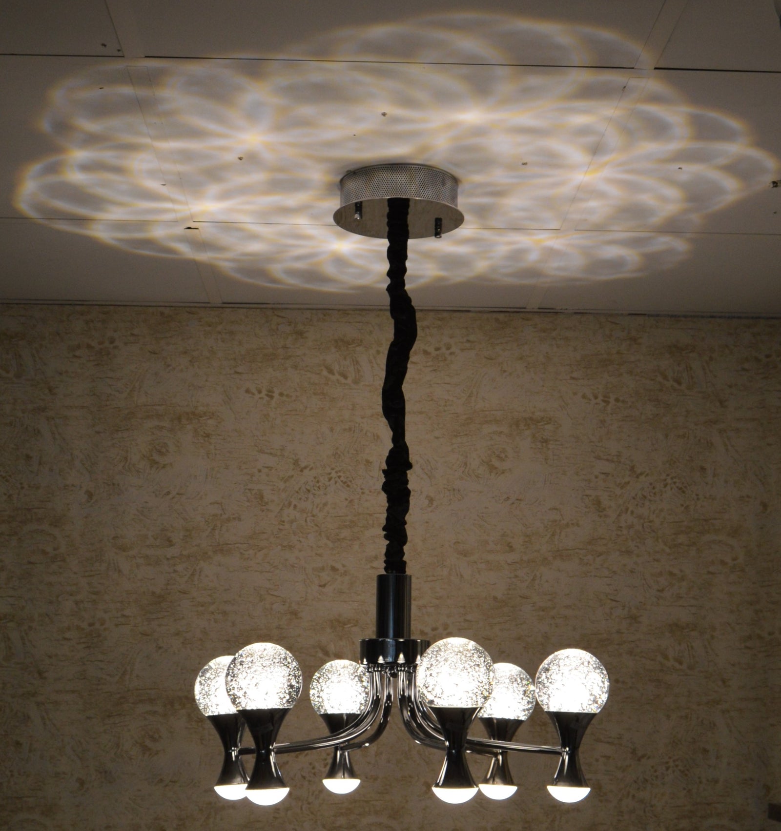 Modern Crystal LED Chandelier Ceiling Light – Luxury Multi-Arm Pendant
