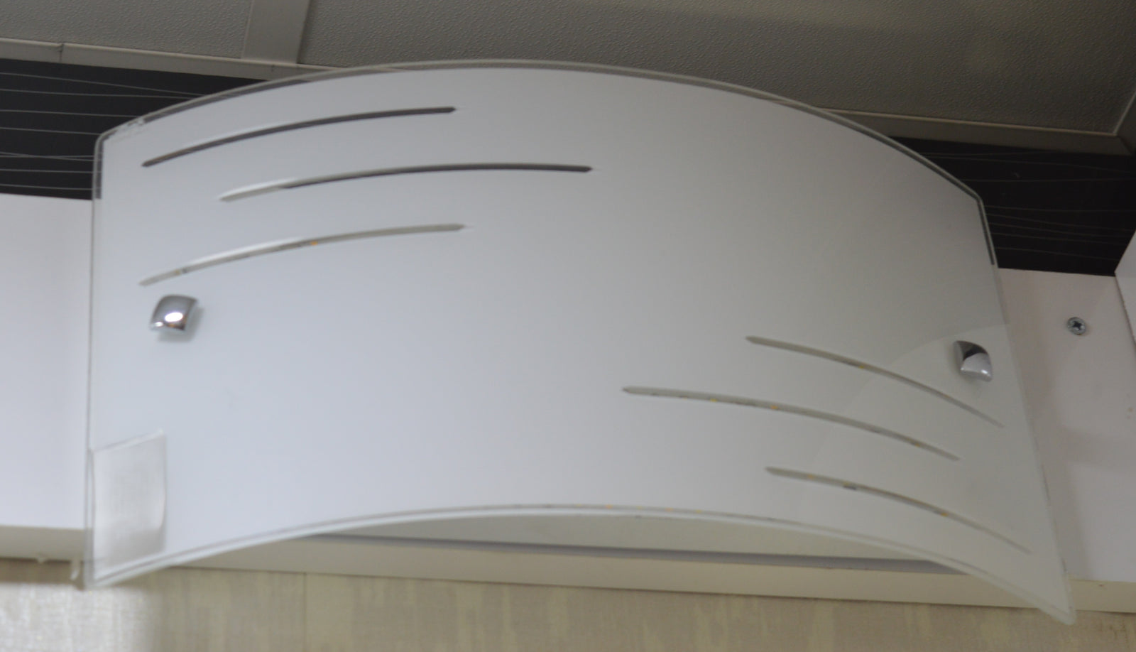 HexaGlow Designer Wall Light – Modern Curved Crystal Panel Sconce