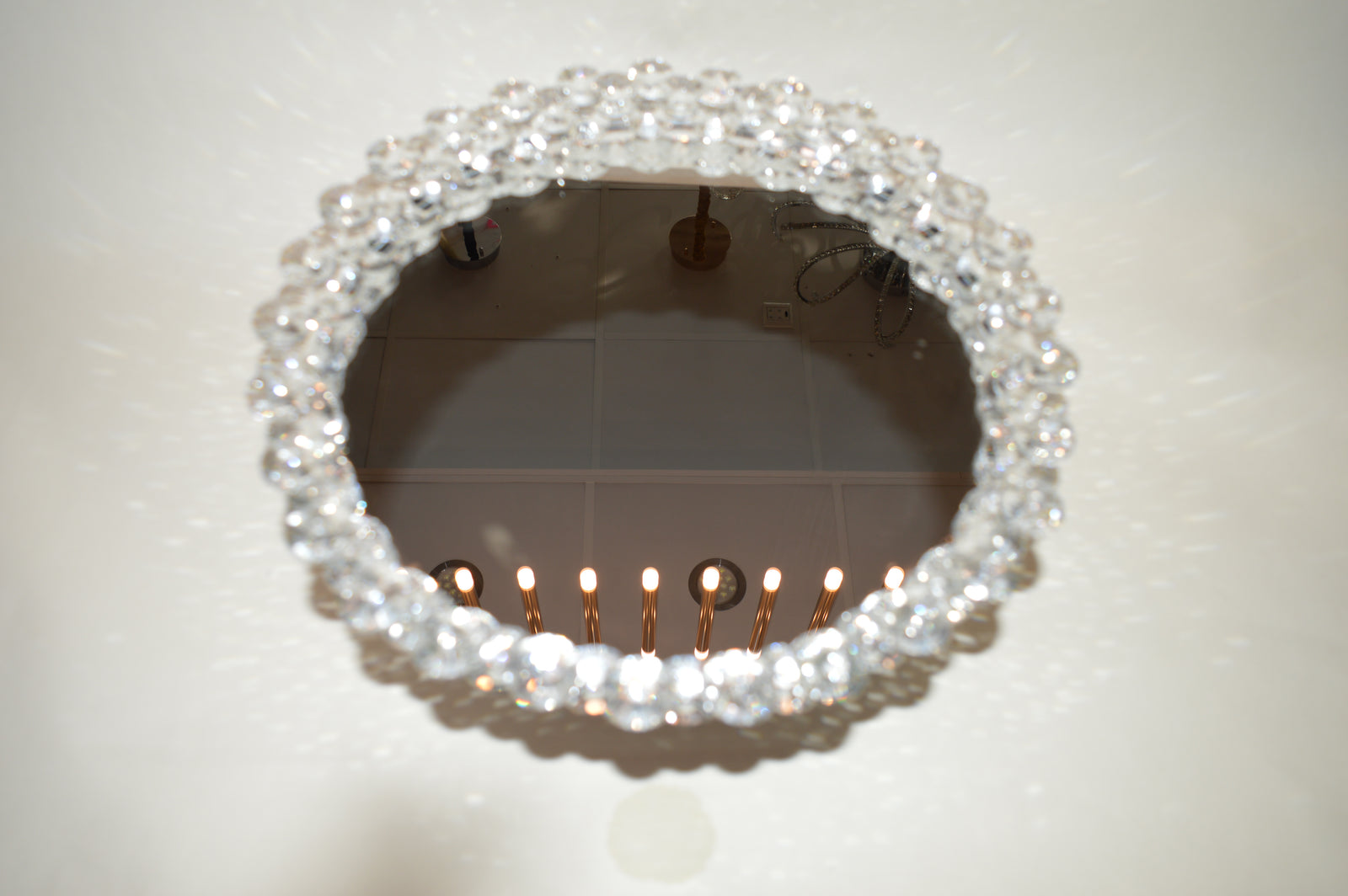 Revolving Crystal Bowl Stand for Fruits Vegetables Baskets Creative Fruit Dish Basket Luxurious Fruit Basket/Bowl