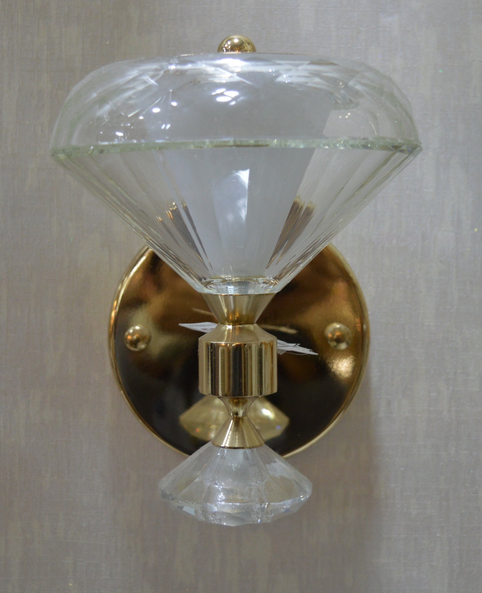 Crystal Cone Luxury Wall Light – Modern Decorative Sconce