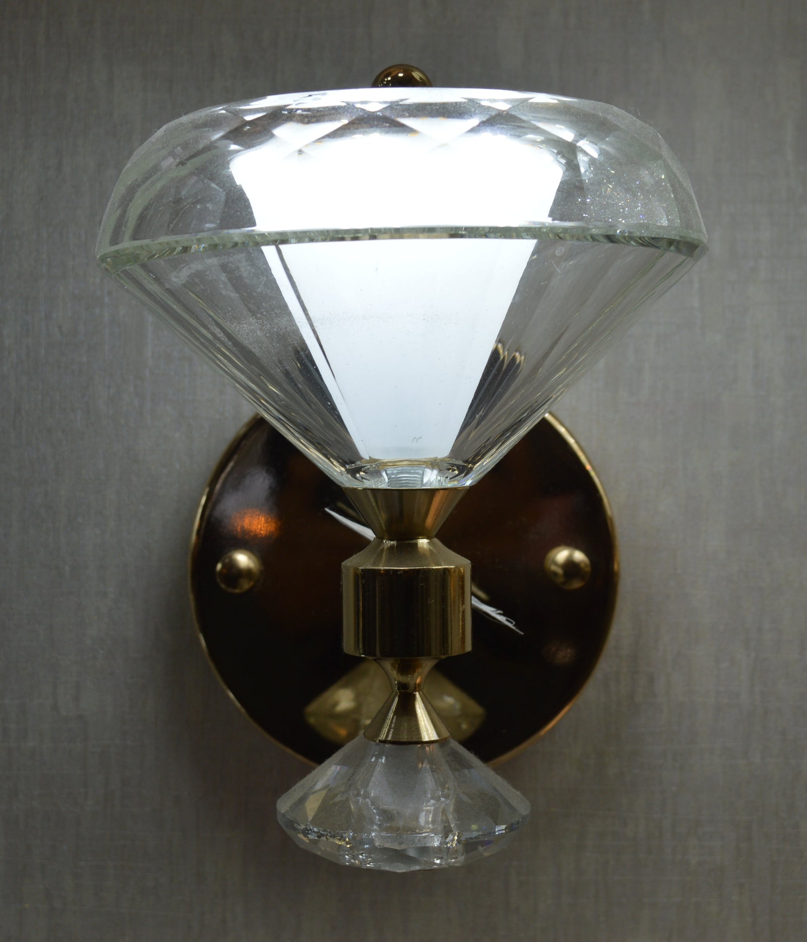 Crystal Cone Luxury Wall Light – Modern Decorative Sconce