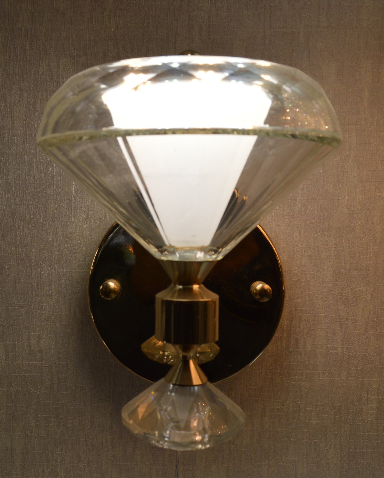 Crystal Cone Luxury Wall Light – Modern Decorative Sconce