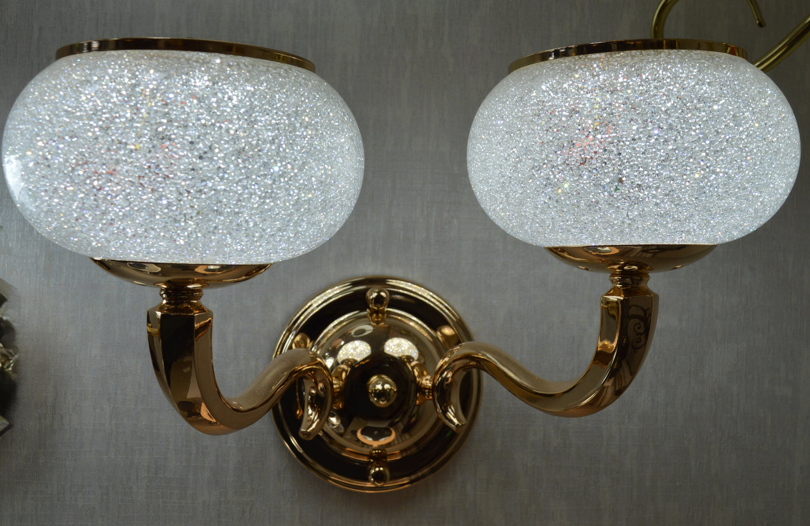 Royal Glow Crystal Twin Wall Light