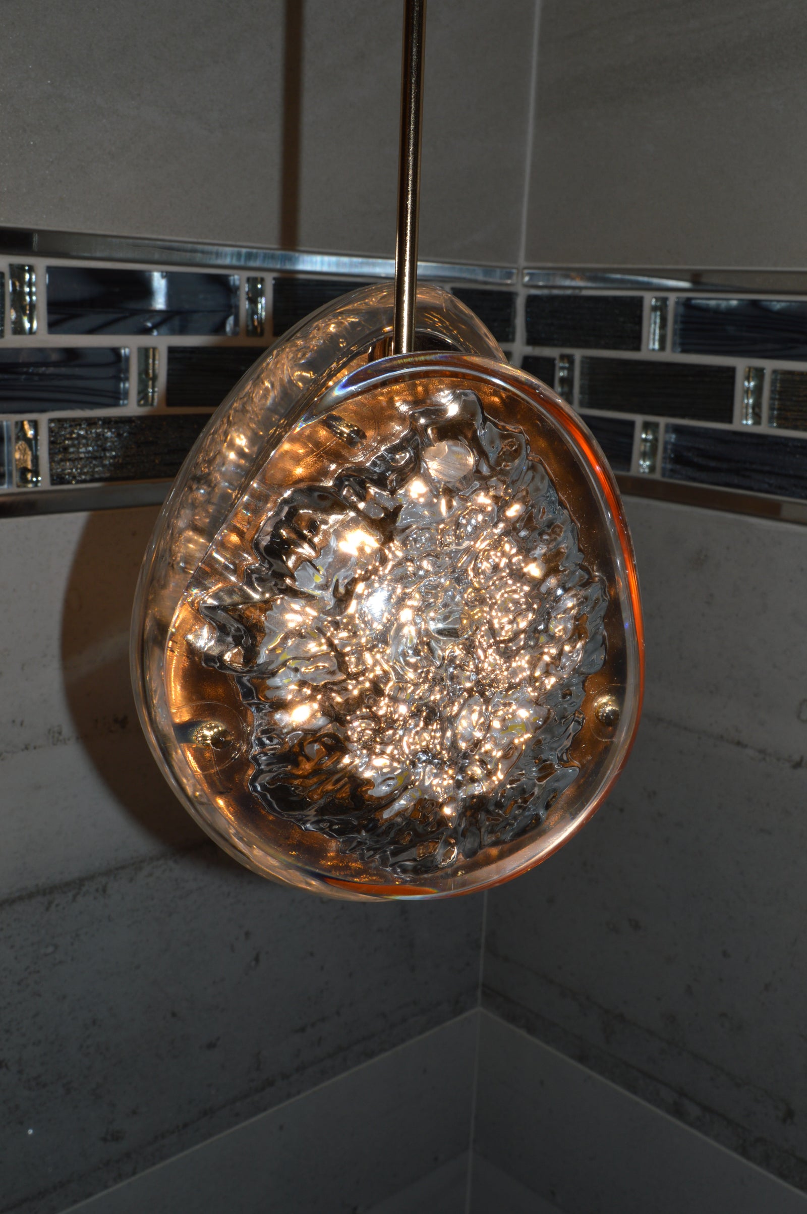 Modern Crystal Design Black and Gold Color Hanging LED Chandelier/Ceiling Light with Color Changing Dimmable+Remote control-2325