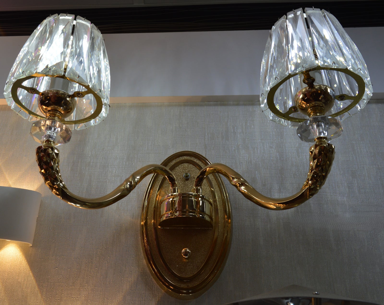 Brand New Modern Crystal Bubble Wall Light & Dual Glass Cylinder LED Sconce
