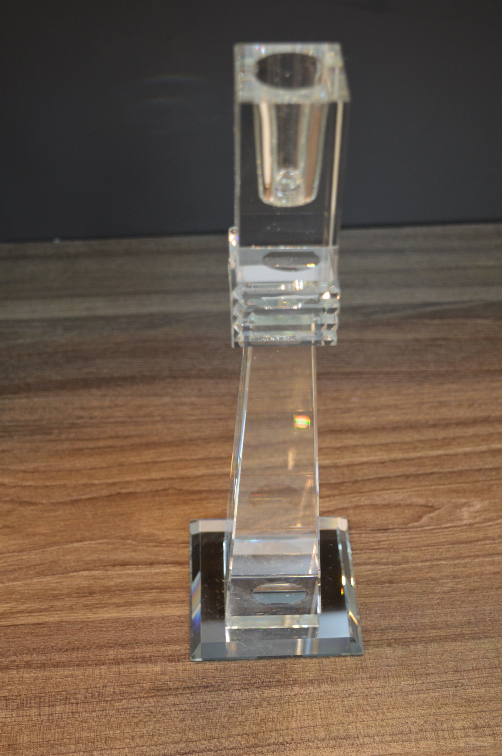 Luxury Crystal Glass Candle Holders Set – Modern Candle Sticks for Home Décor