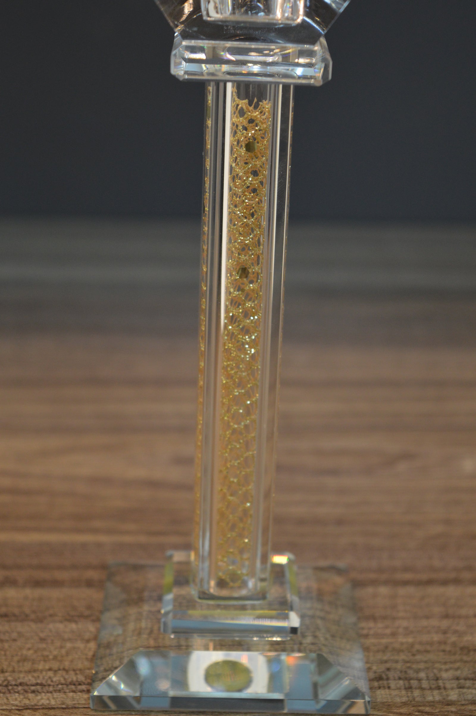 Luxury Crystal Glass Candle Holders Set – Modern Candle Sticks for Home Décor
