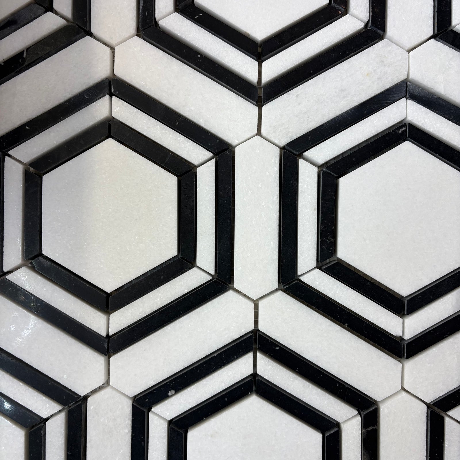 Ceorama Nero Polished Marble Mosaic - 280*330*10mm - 11sheets = 1 meter square - Stone Mosaic