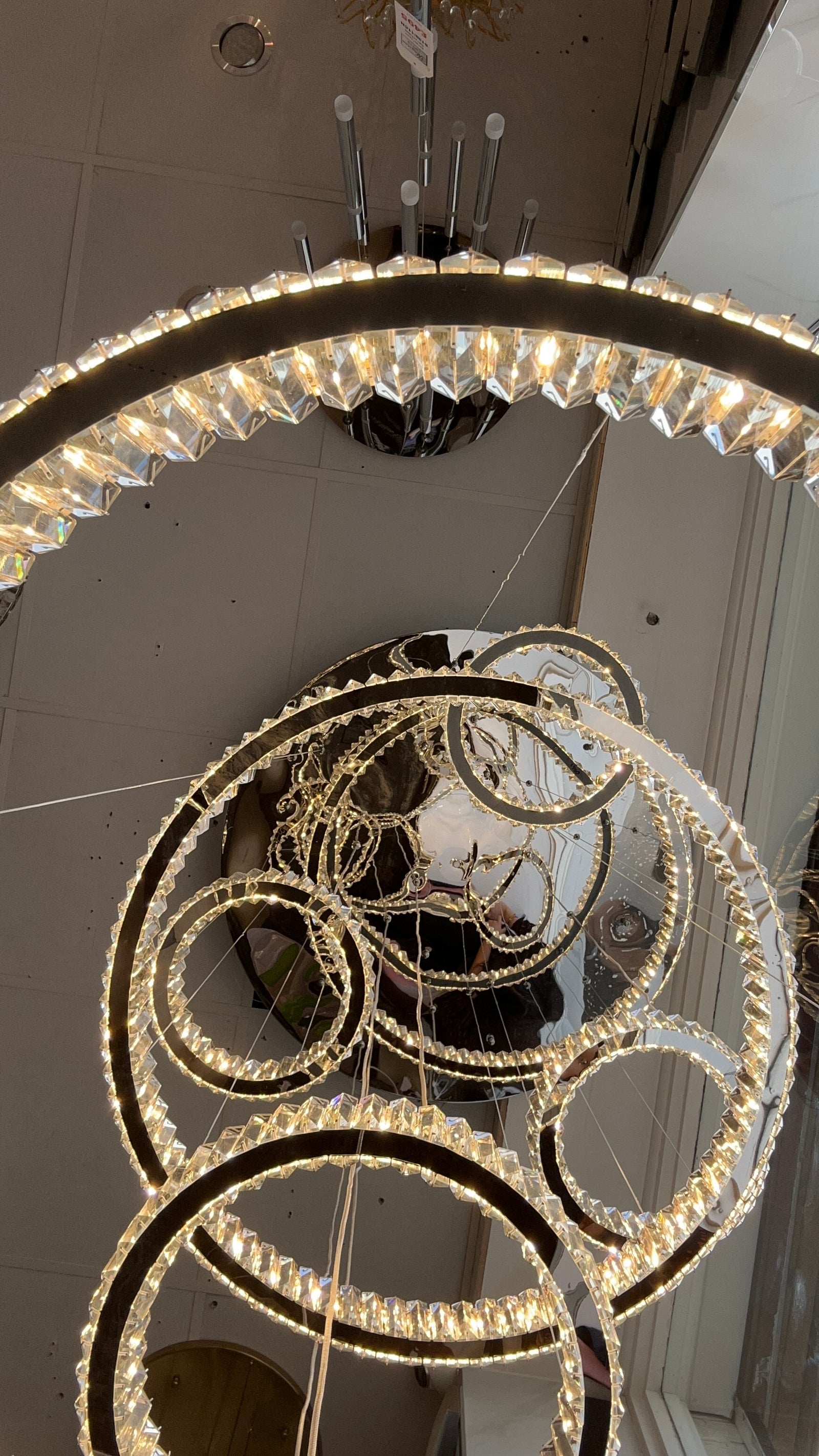Modern Big Multi Layer Crystal Rings LED Ceiling Light/Chandelier-20014-1000