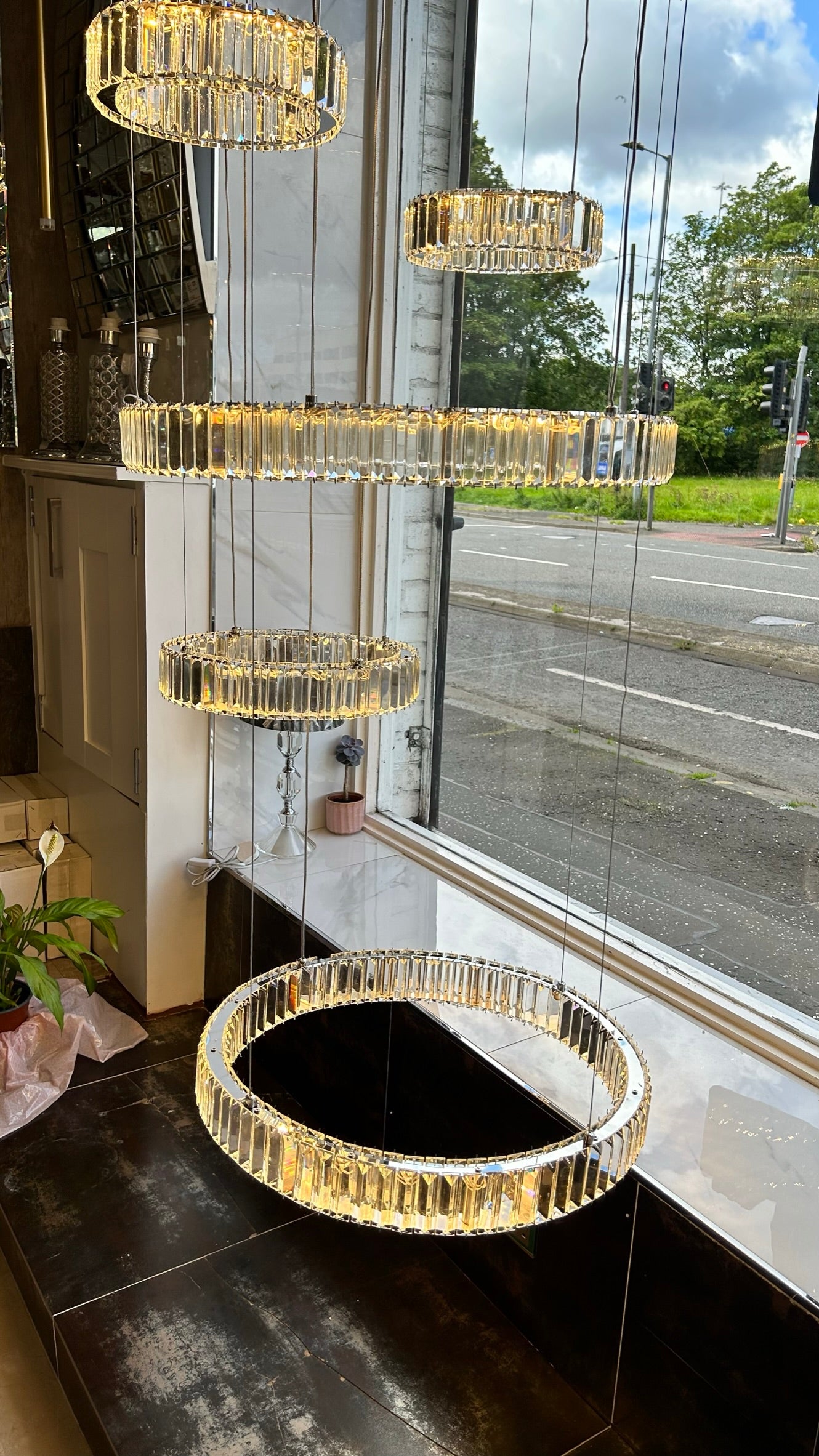 Modern Big Multi Layer Crystal Rings LED Ceiling Light/Chandelier-20014-1000