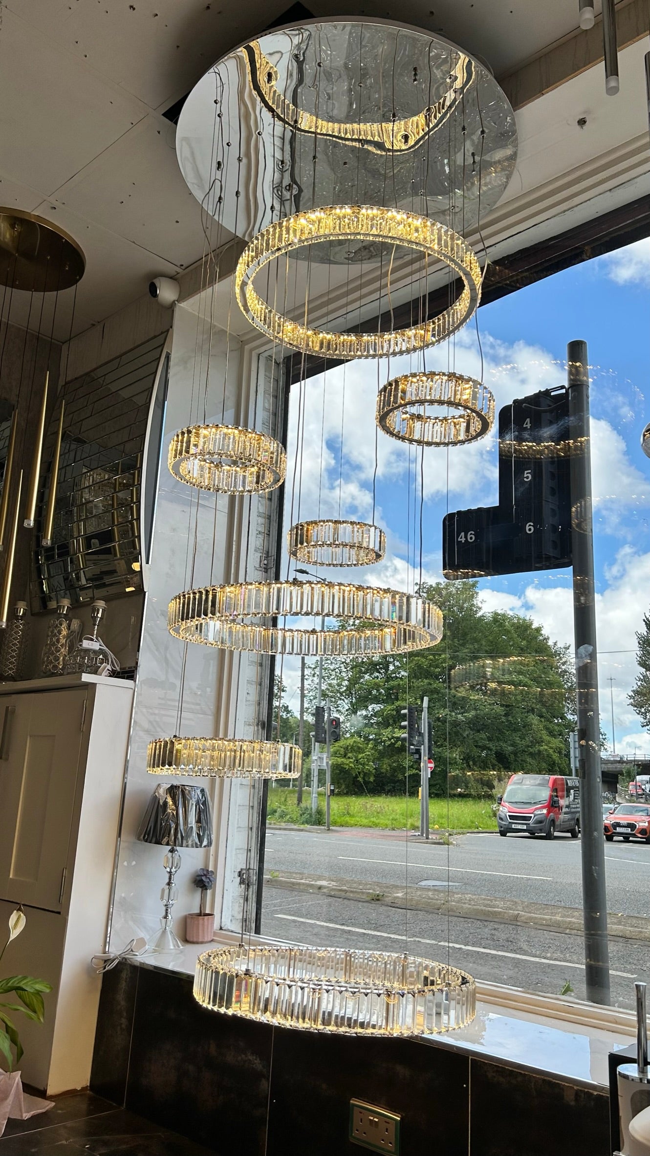 Modern Big Multi Layer Crystal Rings LED Ceiling Light/Chandelier-20014-1000