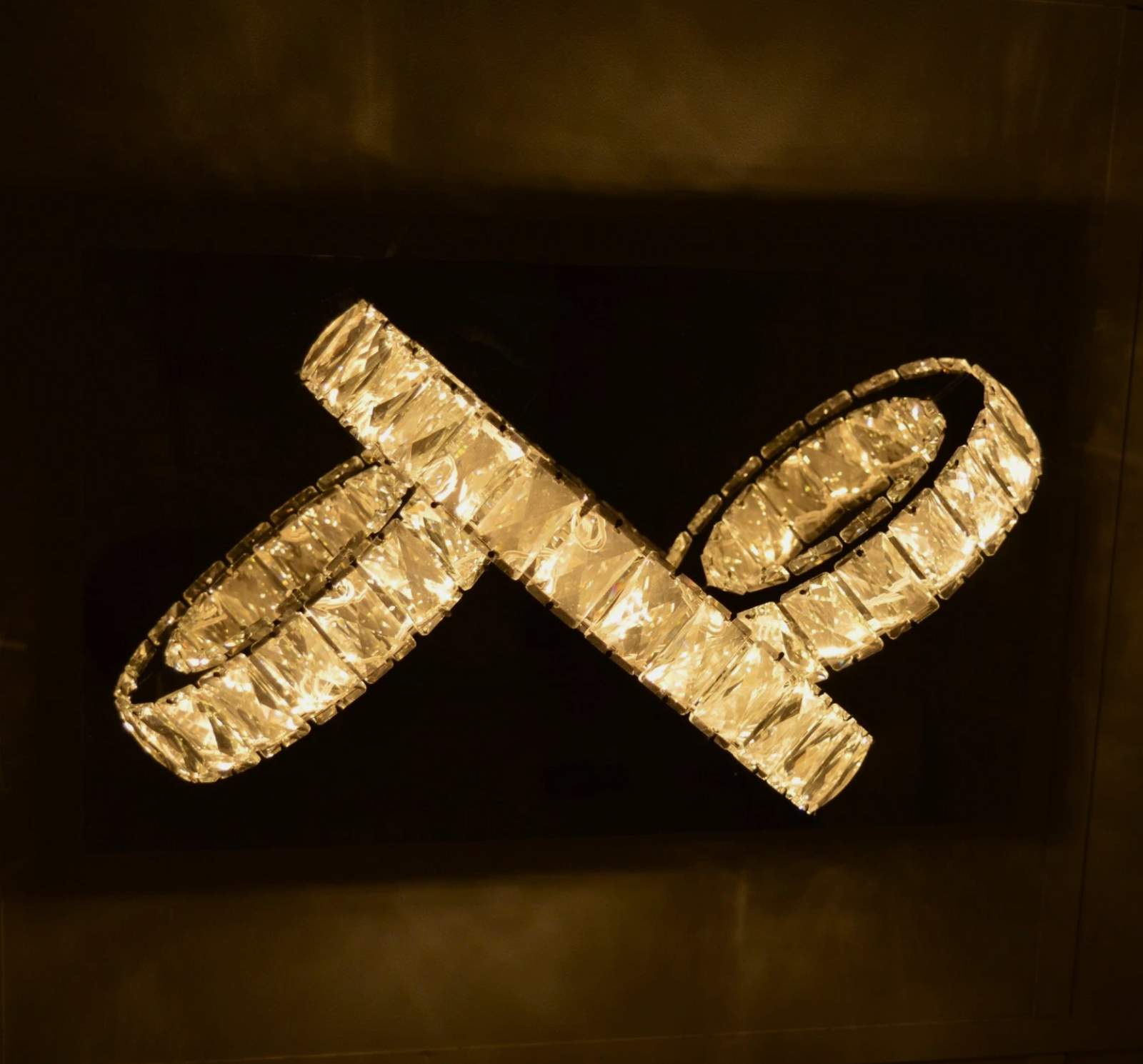 Luxury Modern 3 Ring LED Ceiling Light Gold Circular Flush Mount Contemporary