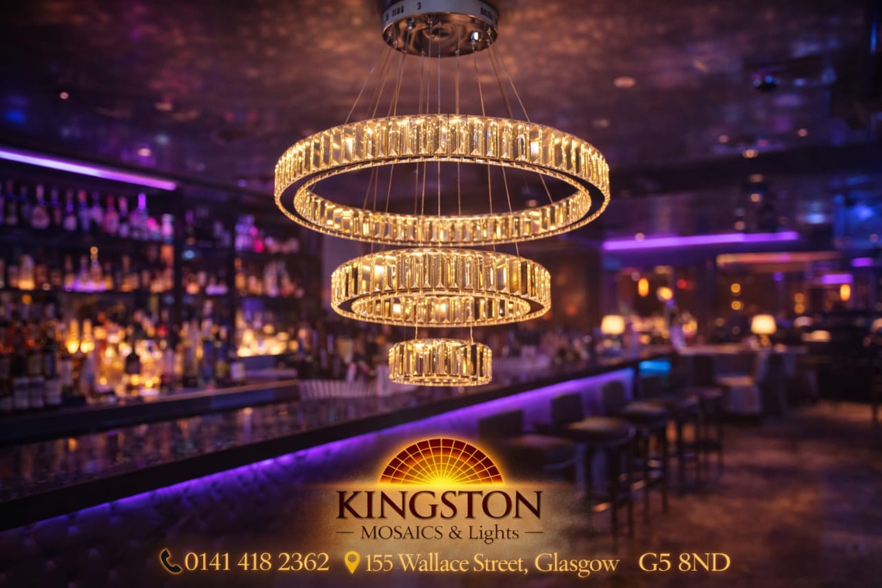 Luxury Triple-Tier Crystal LED Linear Chandelier – Modern Chrome Ceiling Light