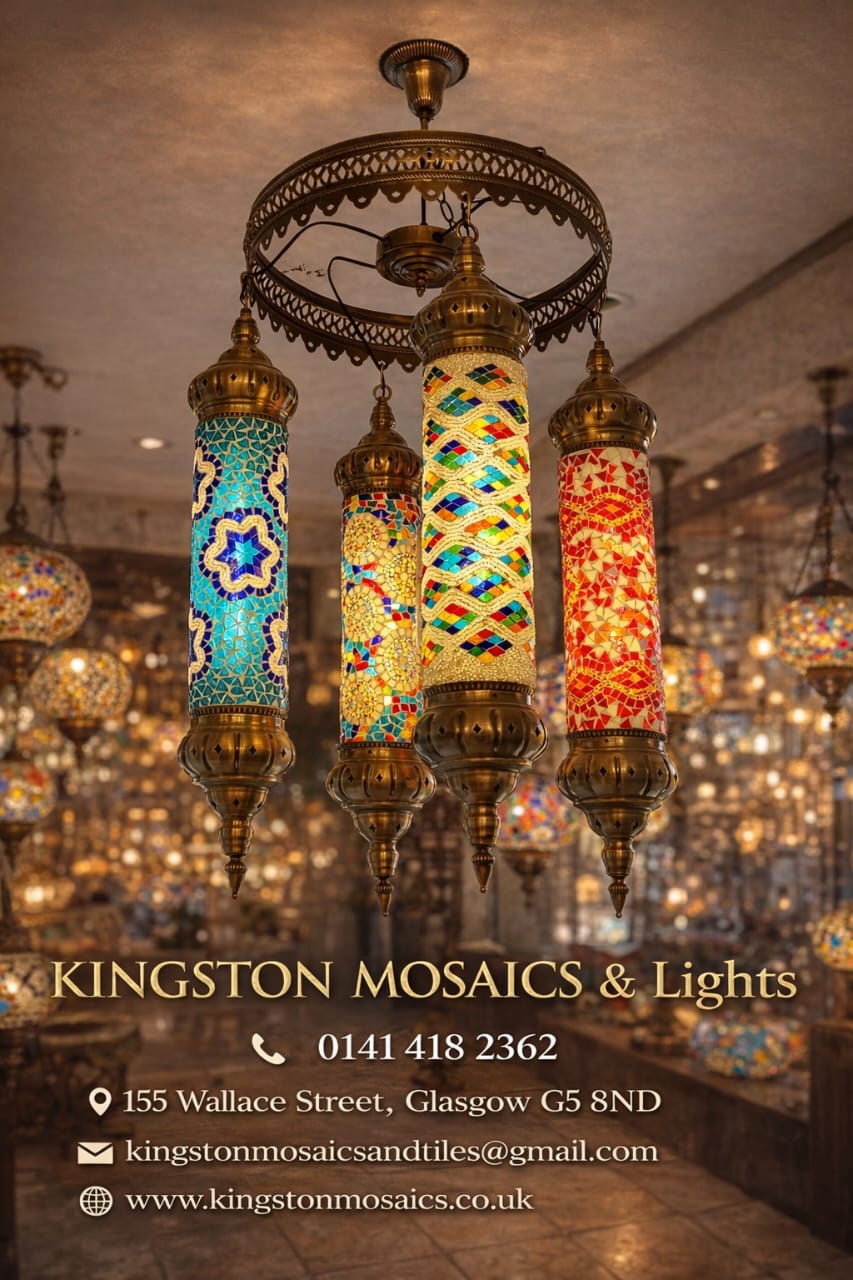 Handmade Turkish Mosaic Chandelier Lamp Ceiling Light Style Multi Lantern