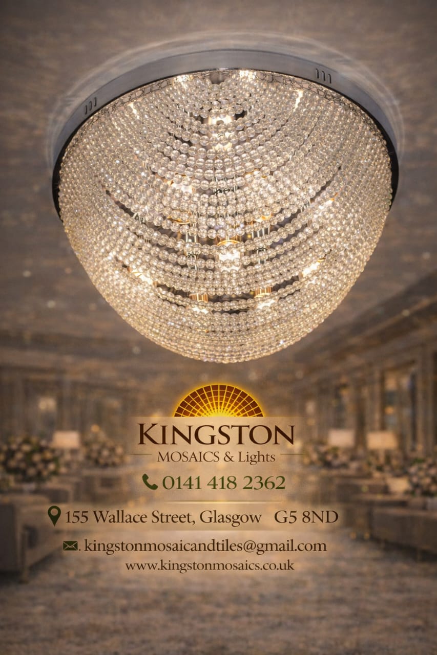 Luxury Crystal LED Flush Ceiling Light – Modern Chandelier - 03 Colour Changing