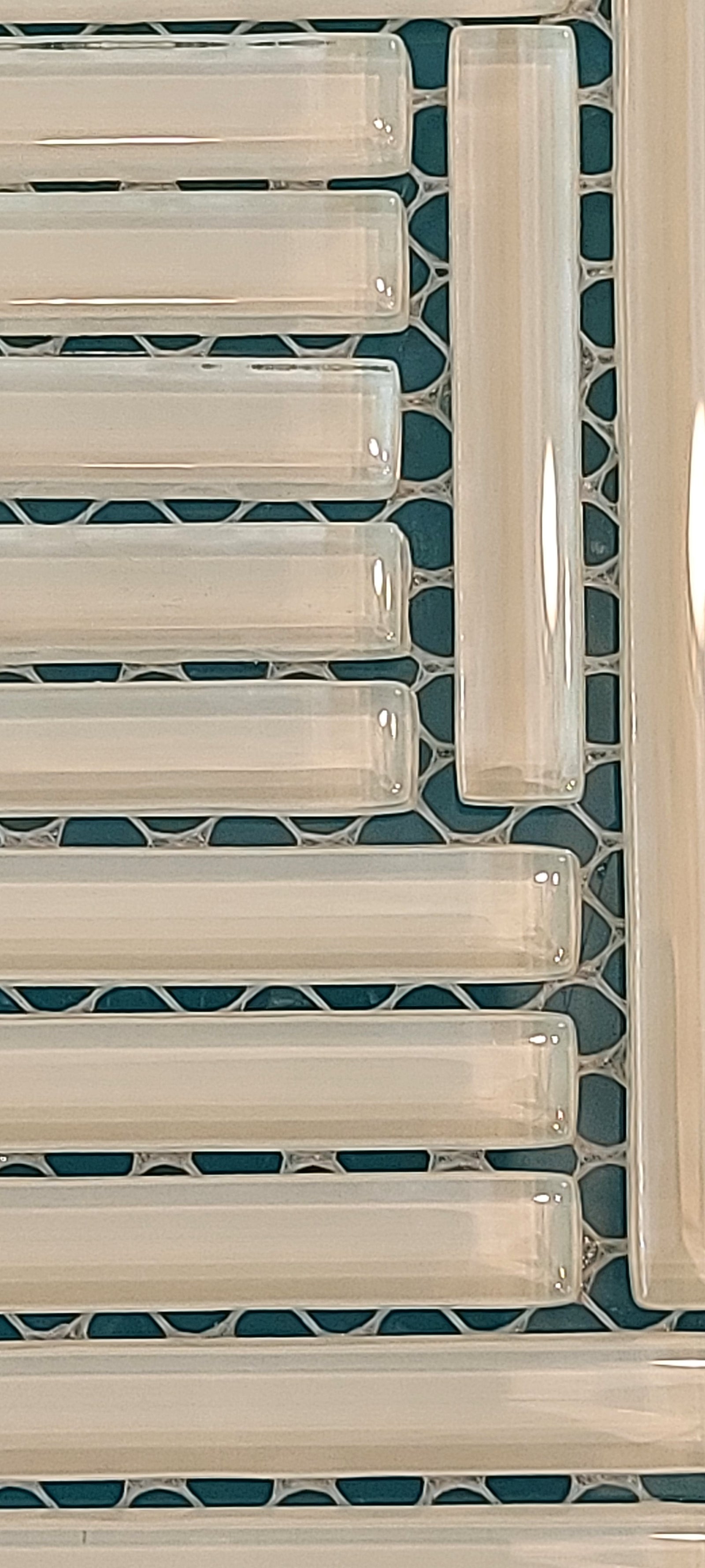 Geometric Glass Mosaic Tile-300*300*8mm-13GG-FK02