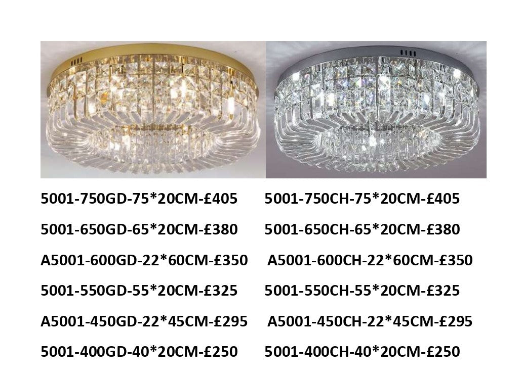 Modern Crystallic Flushmount Ceiling Lights-5001