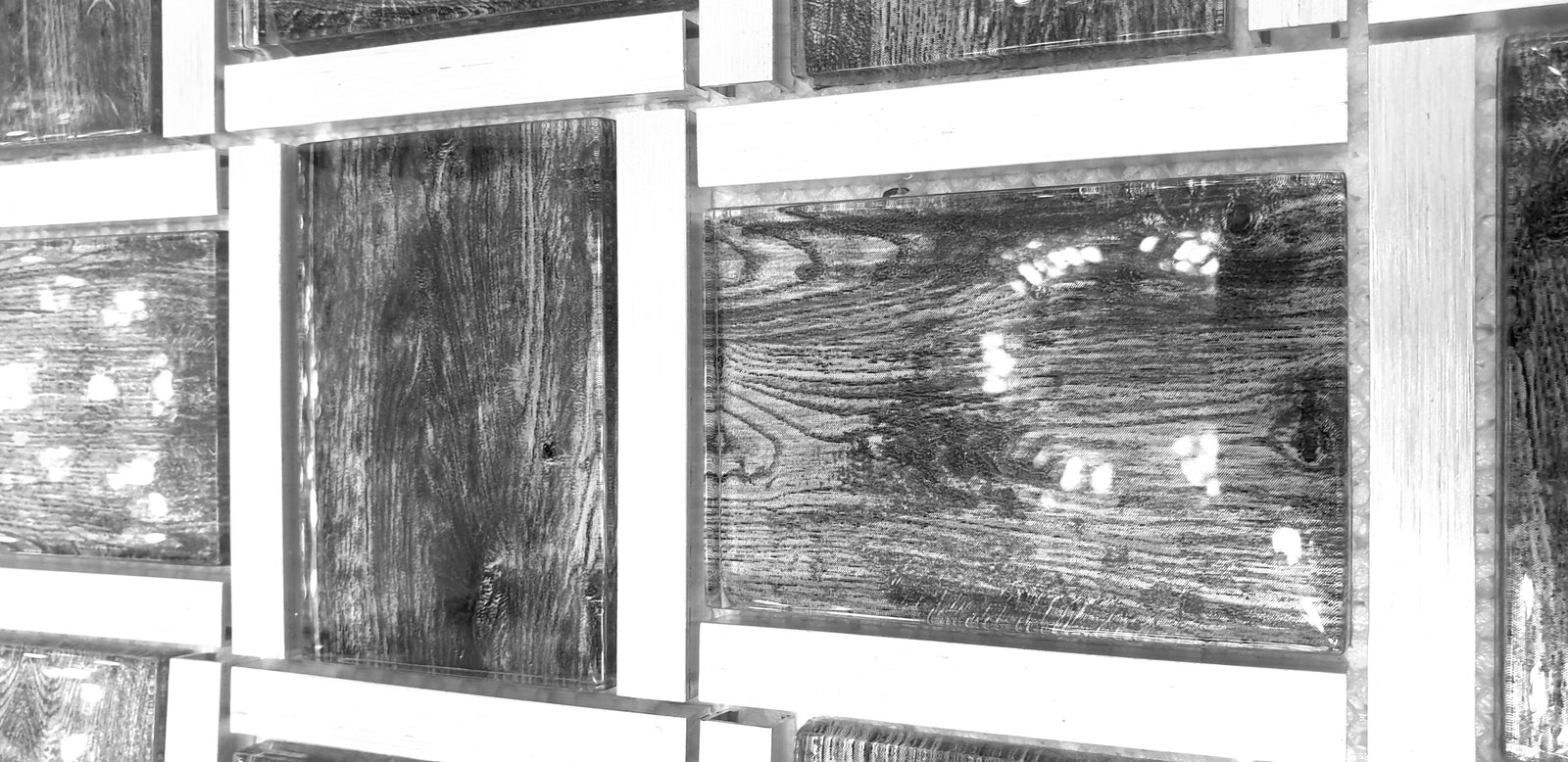 Dark Grey and Light Grey Metal Glass Mosaic Tiles-300*300*8mm-11sheets-1m2-BAW09