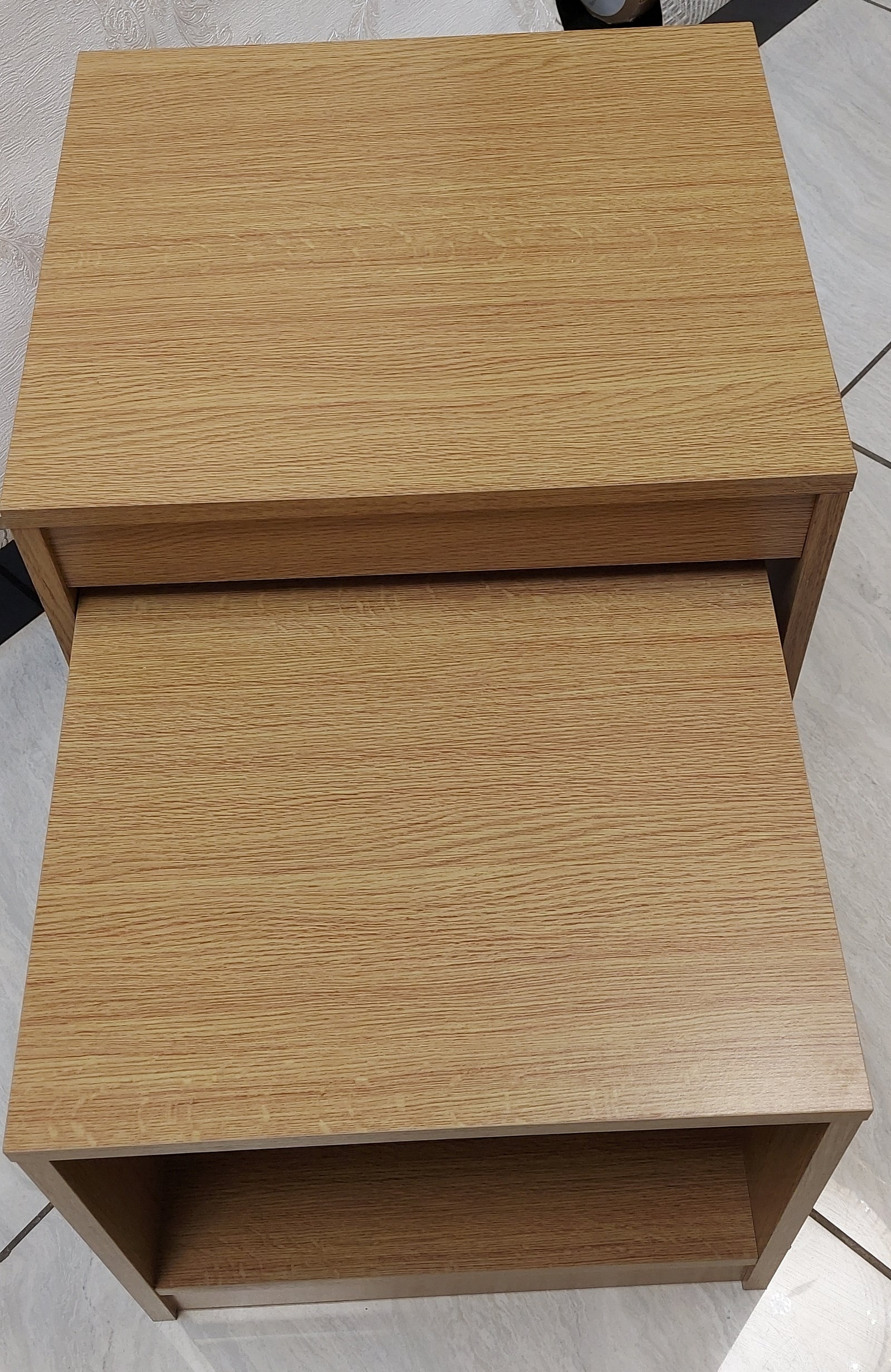 Side Table set of 2 – Walnut Colour