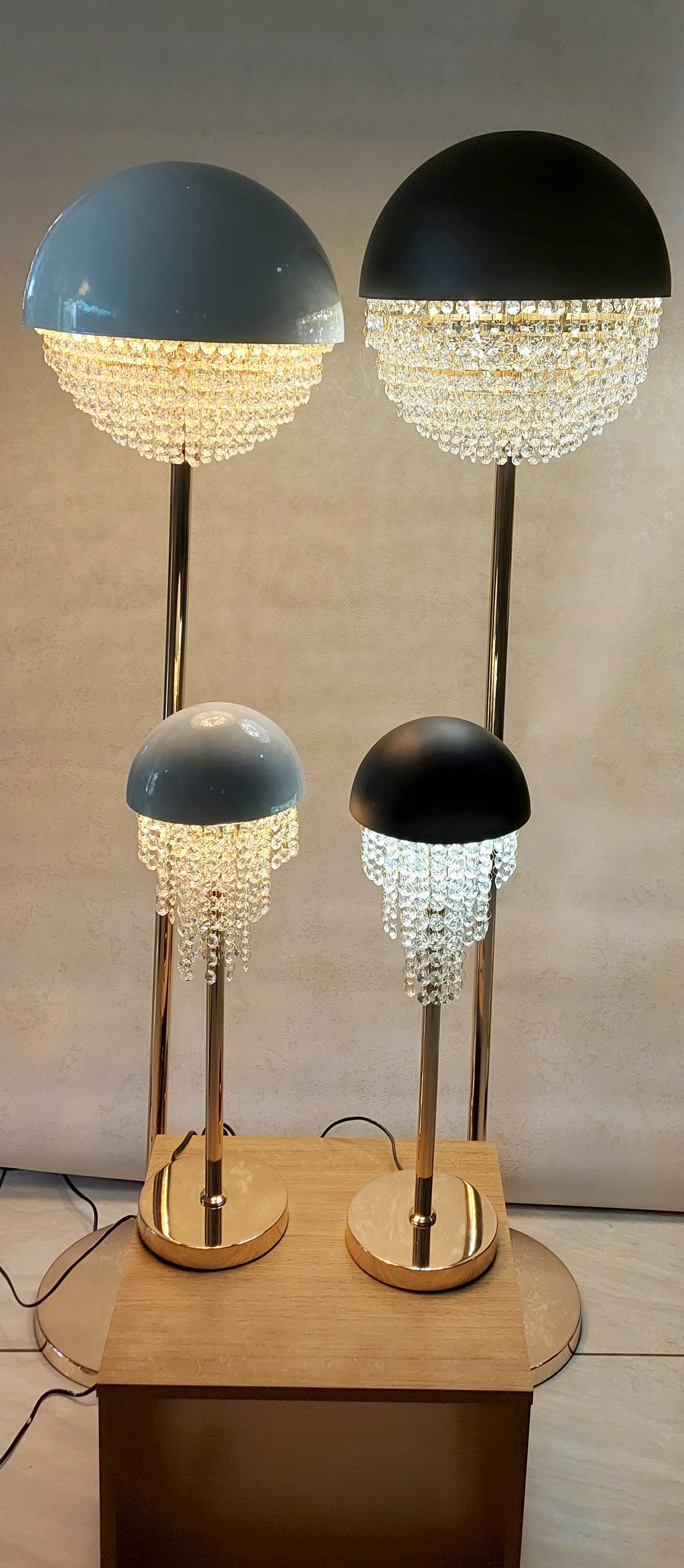 Dune Crystal Pendant Ceiling Light-with matching Floor & Table Lamp with Different colour and design-Y806
