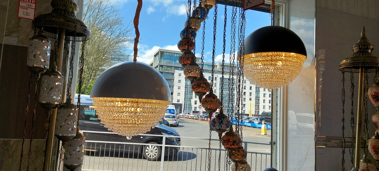 Dune Crystal Pendant Ceiling Light-with matching Floor & Table Lamp with Different colour and design-Y806