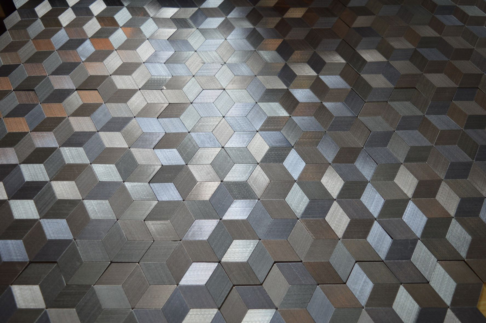 Silver Self Adhesive 3D Peel & Stick Aluminium Mosaic Tiles | 300x300x8mm | 11=1m2-SG108