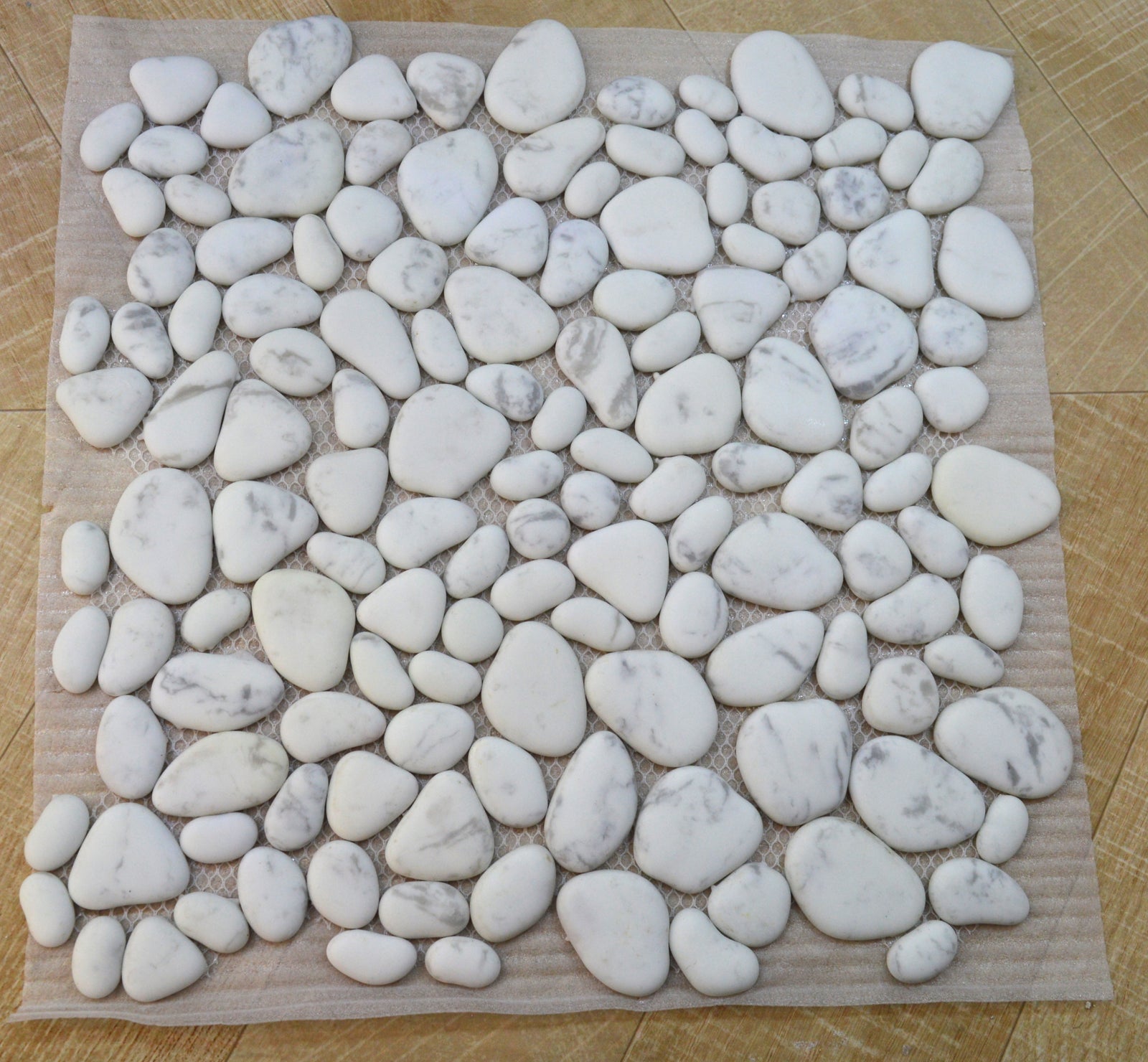 Black & White Stones Pebbles Mosaic Tiles-305*305*6mm-11sheets-1m2-DXMQ6
