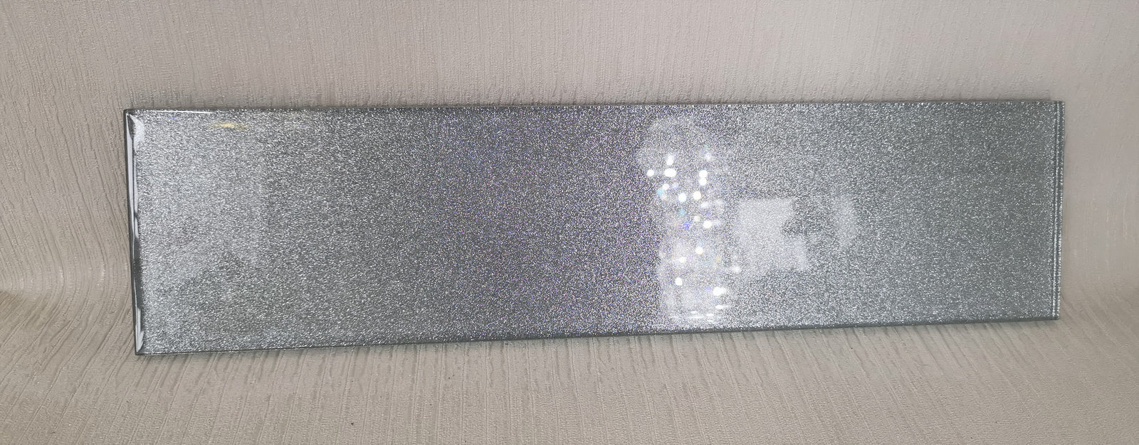 Sparkle Effect Glass Tile-400*100*8mm-25tiles-1m2-GS03SILVER_1
