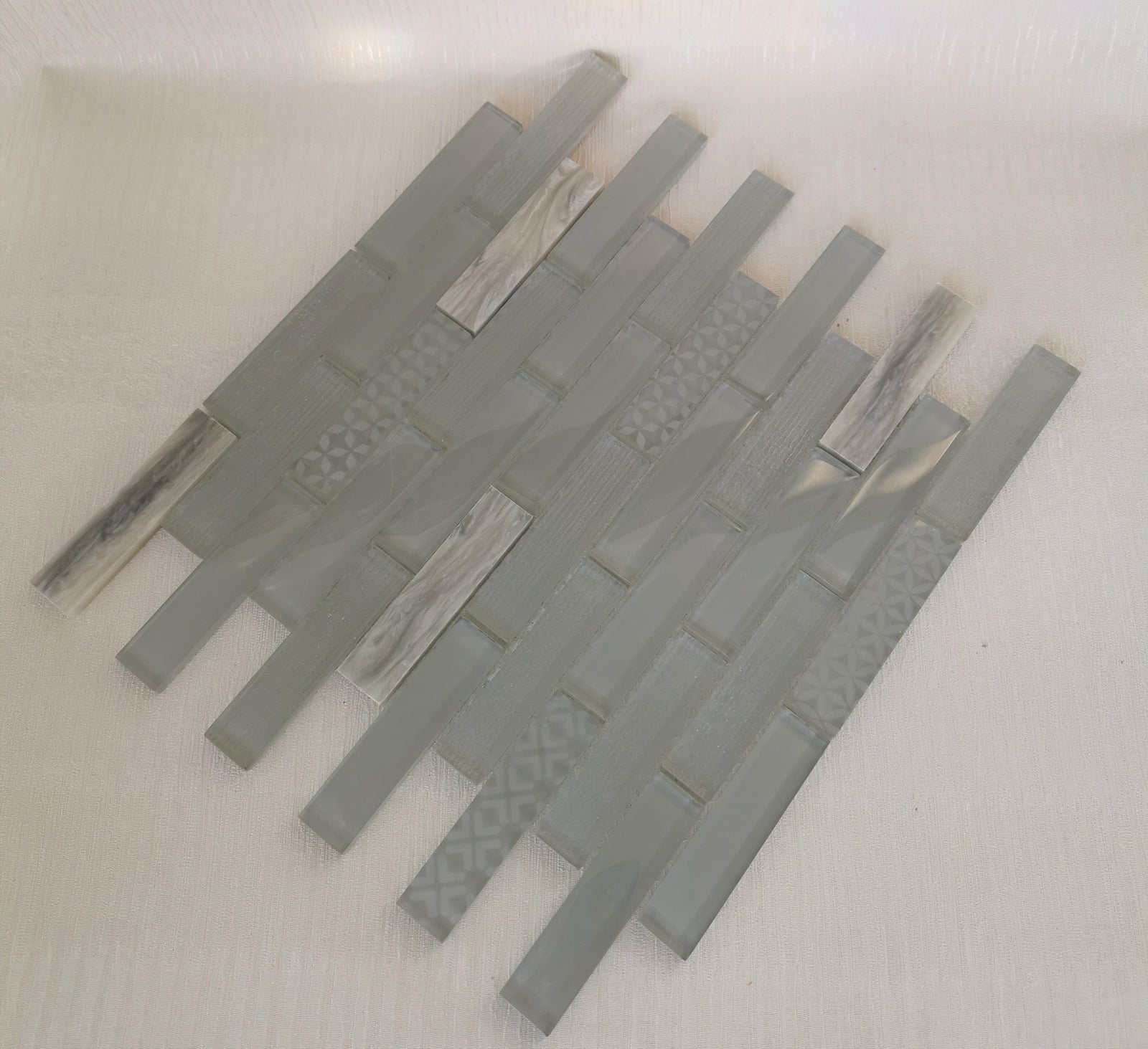 Olive Green Glass Mosaic Tile