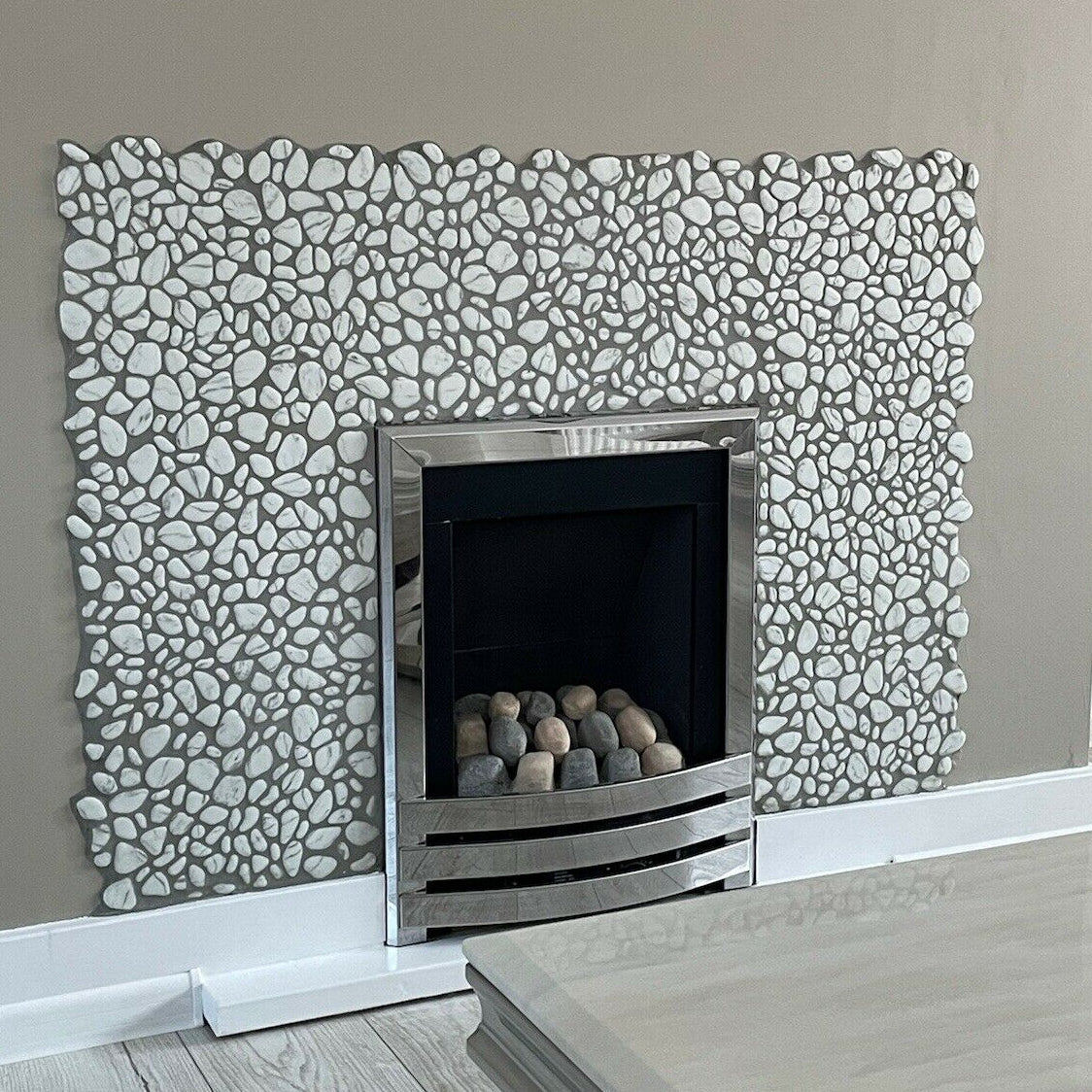 White Stone Pebbles Mosaics-300*300*8mm-11sheets-1m2-DXMQ2