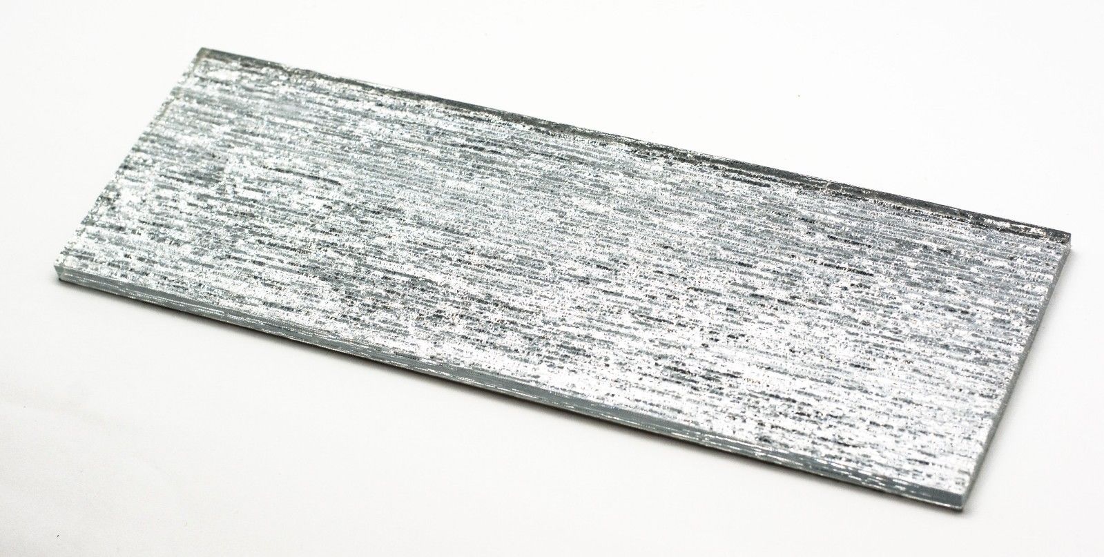 Silver Slate/Metro Shimmering Glass Mosaic Tile | 1 sheet 30cmx10cm&8mm | 33 sheets 1sqm