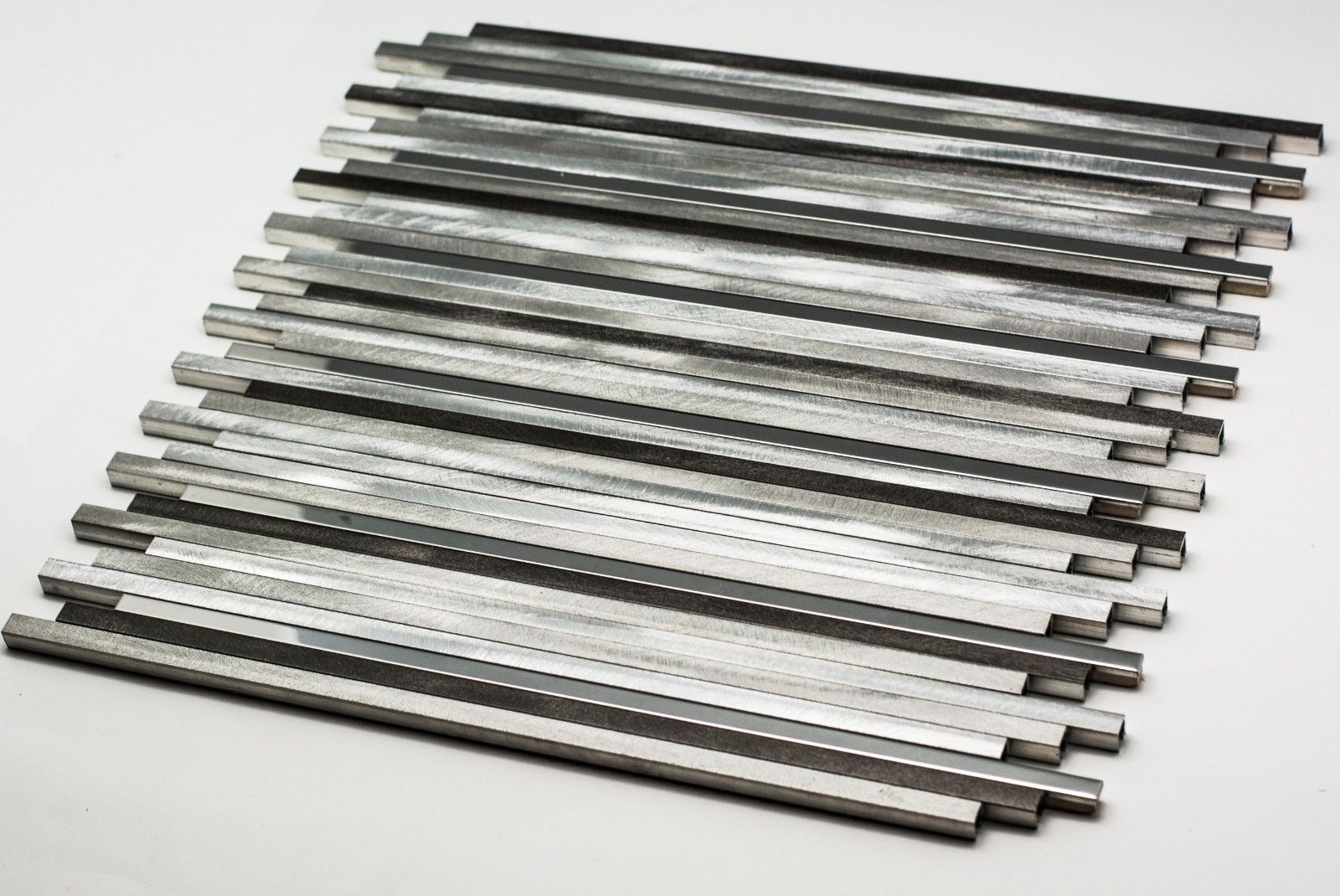 Greyscale Aluminium Mosaic Tile