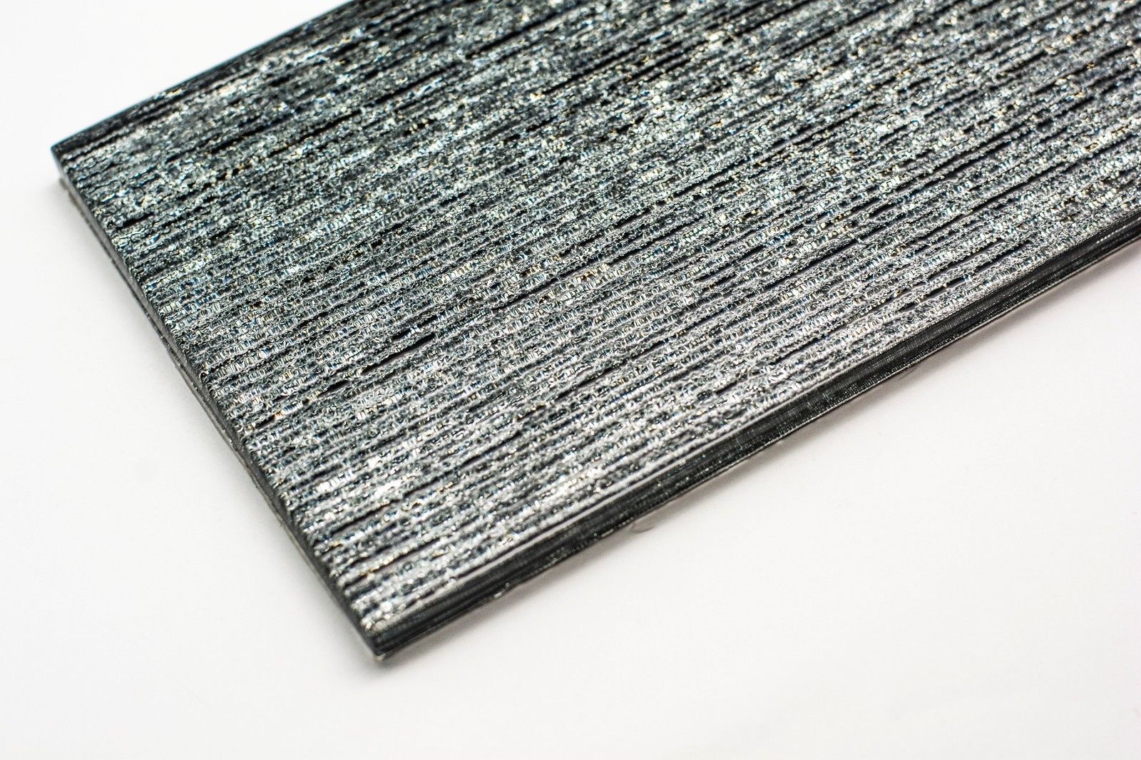 Dark Grey Slate/Metro Shimmering Glass Mosaic Tile | 1 sheet 30cmx10cm&8mm | 33 sheets 1sqm