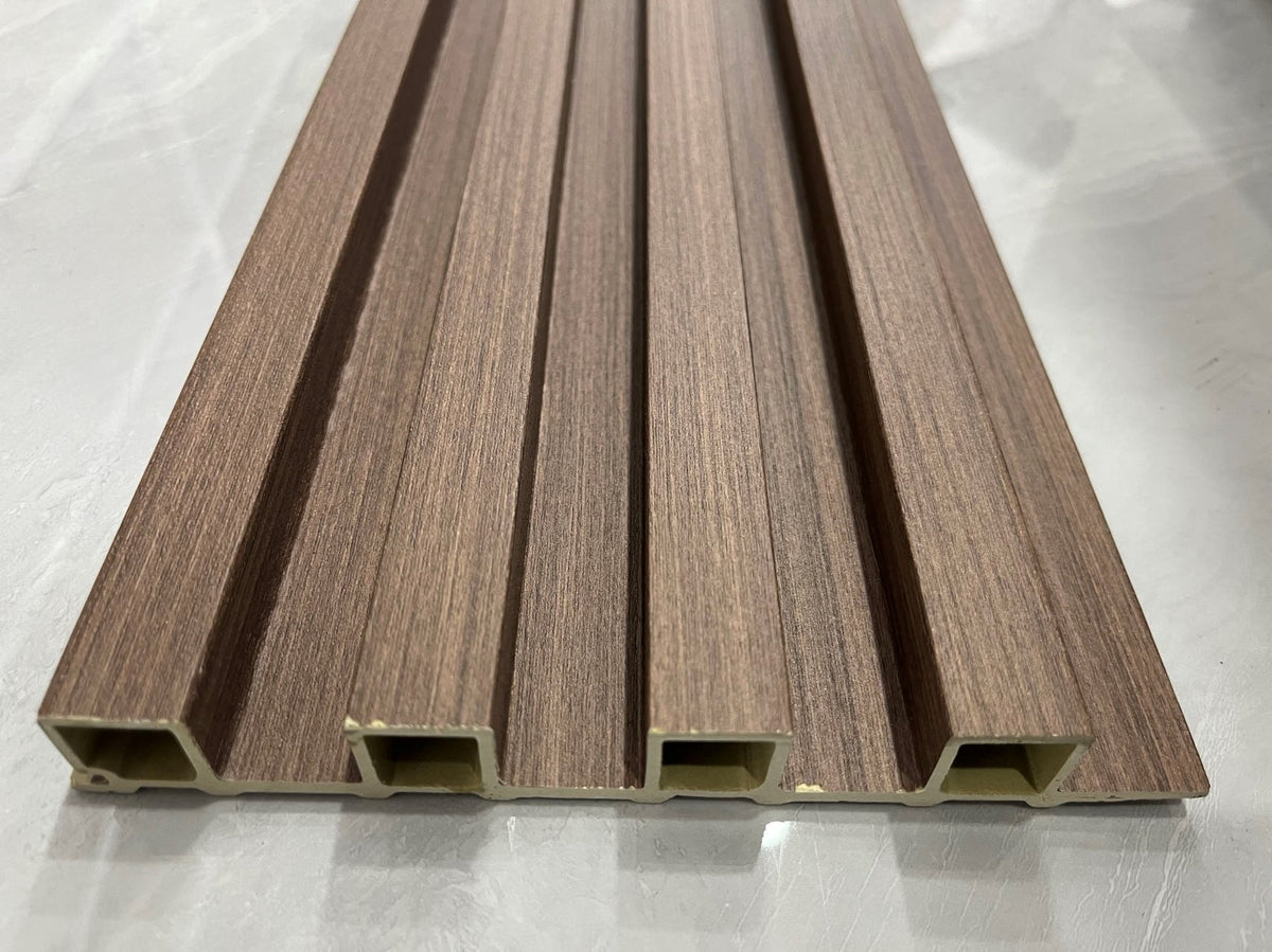 Décor Slat Wall Panels in Wood Look finish-PWC Plastic Waterproof