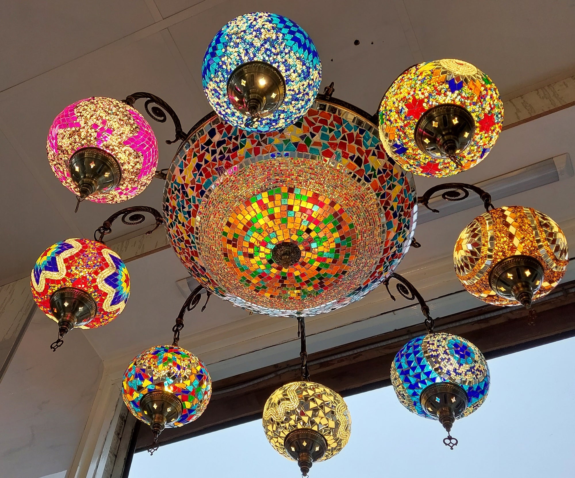 Hanging Small Globes Pendant Turkish Pendant Light